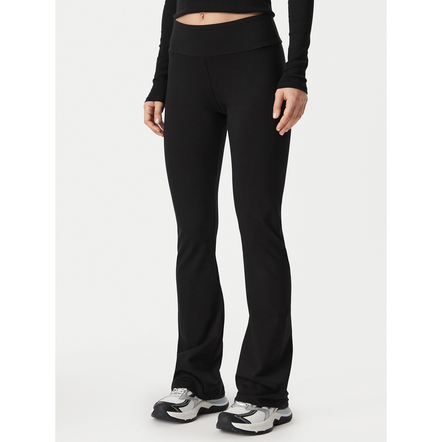 EA7 Emporio Armani Leggings 7W000460 AF12484 UC001 Schwarz Flare Fit