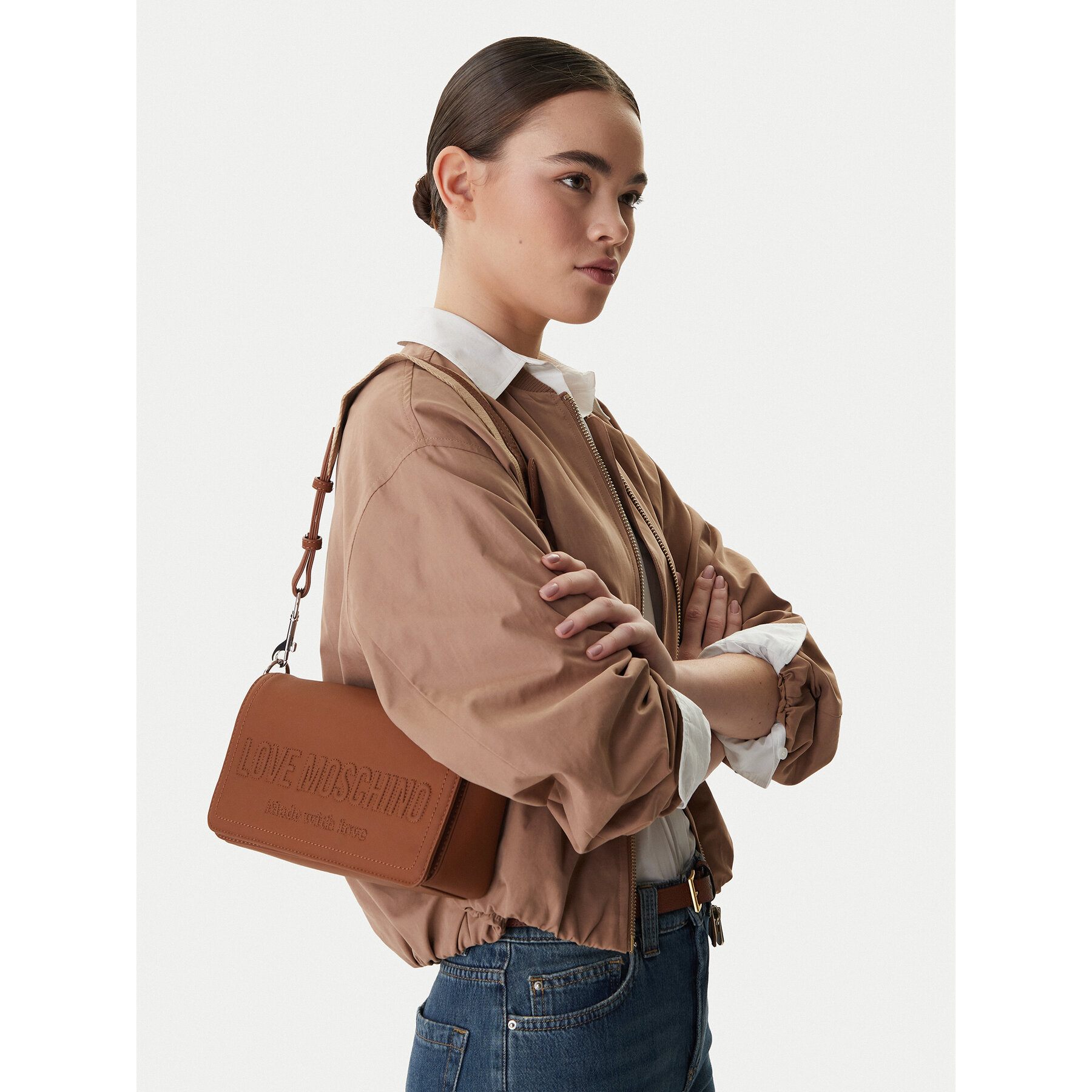 Torbica LOVE MOSCHINO JC4046PP1OLE0200 Smeđa