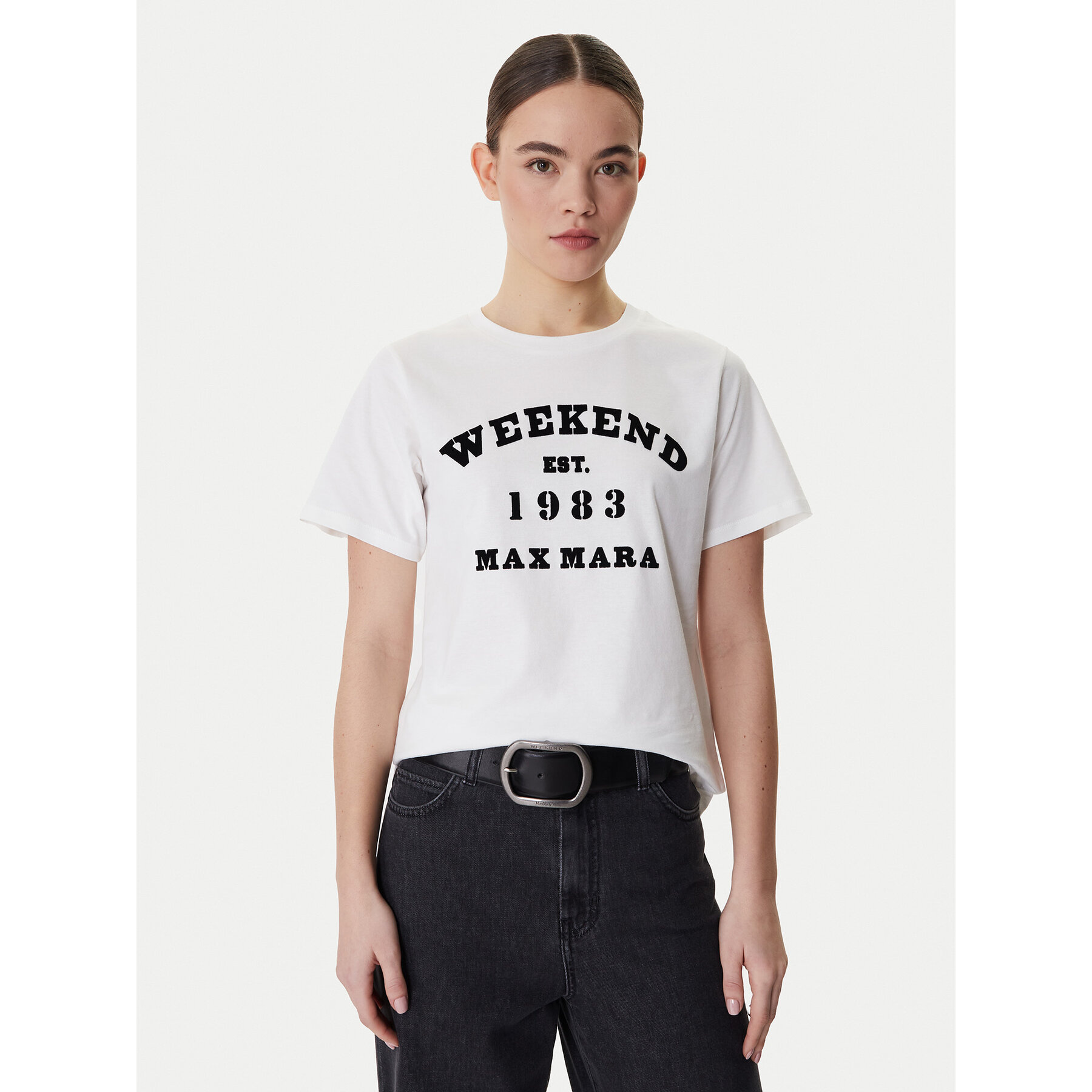 Weekend Max Mara T-Shirt Tenue 2615971051 Weiß Regular Fit
