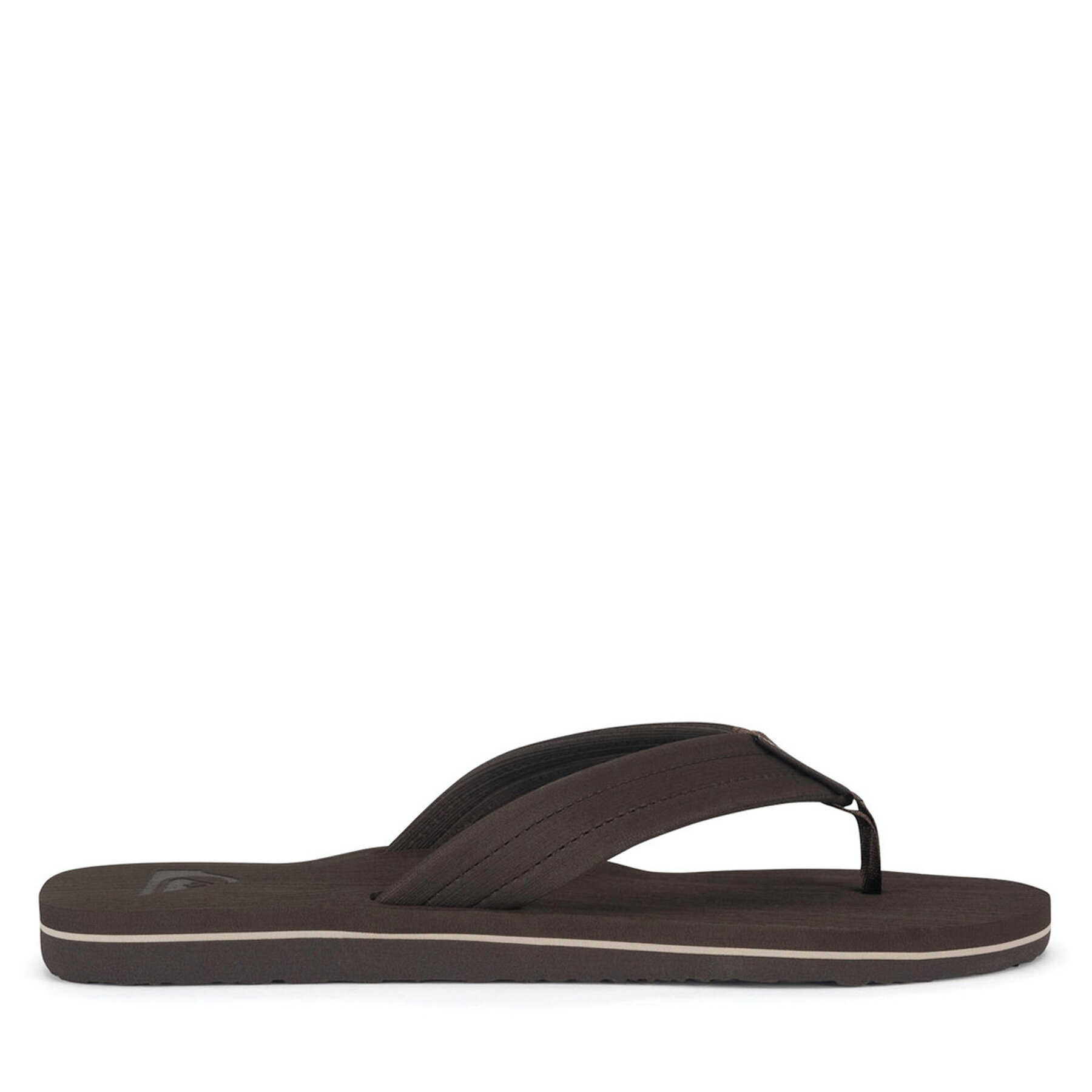 Męskie Japonki Quiksilver, Rozmiar 42 Brązowy MOLOKAI LAYBACK TEXTURED AQYL101266 CVJ1