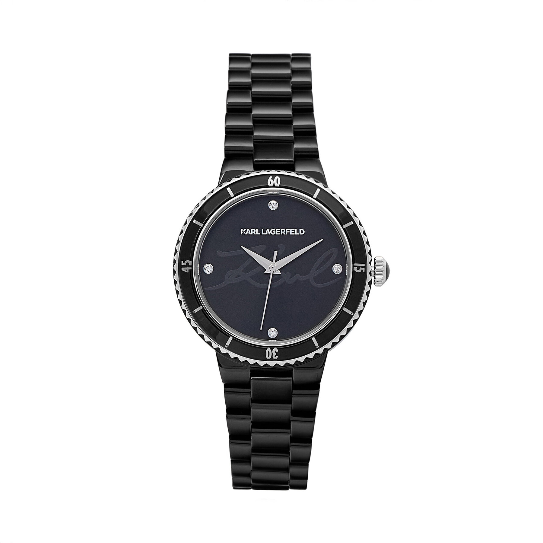 Часовник KARL LAGERFELD R0553104504 Черен