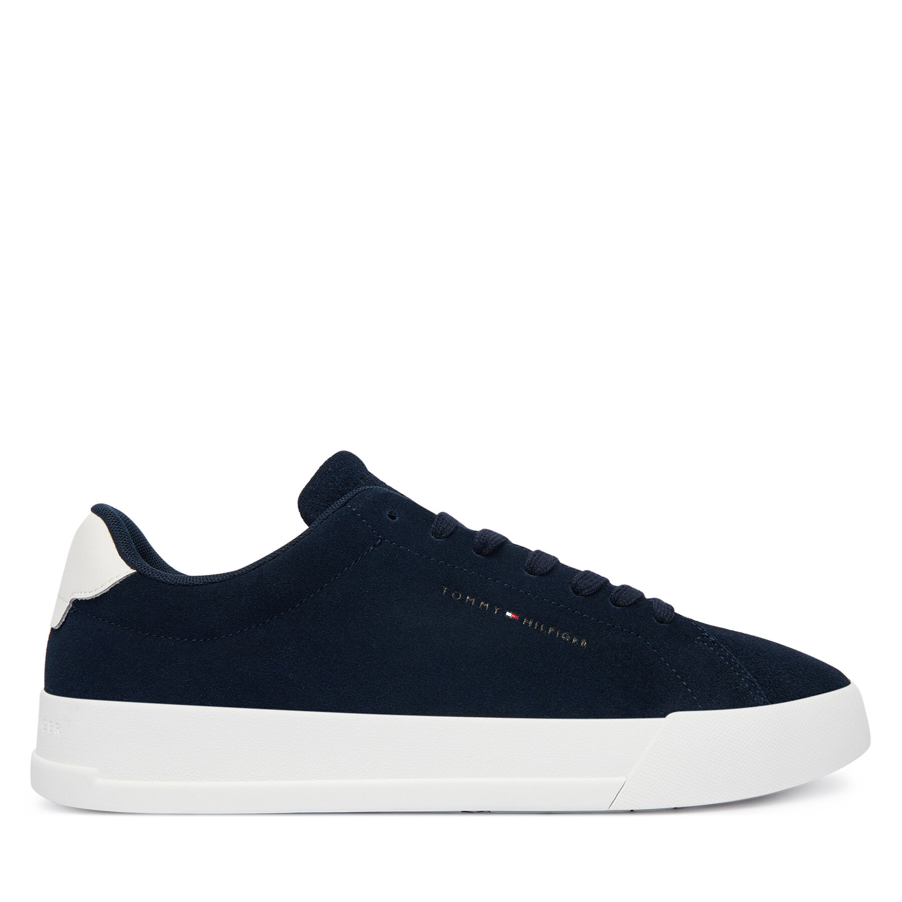 Сникърси Tommy Hilfiger Th Court Core Suede FM0FM05716 Тъмносин