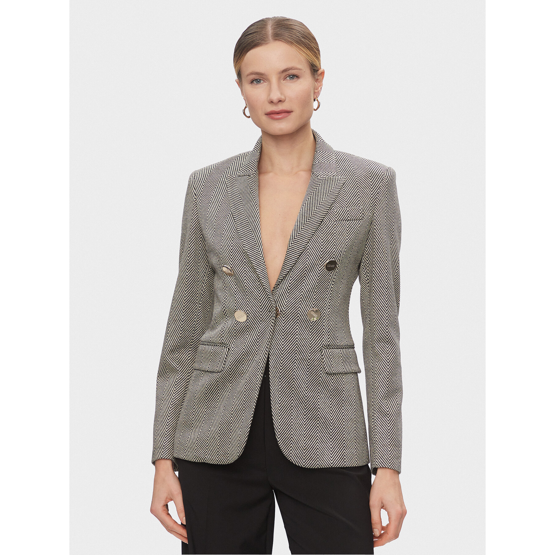 Liu Jo Sakko CF3315 J1928 Grau Regular Fit