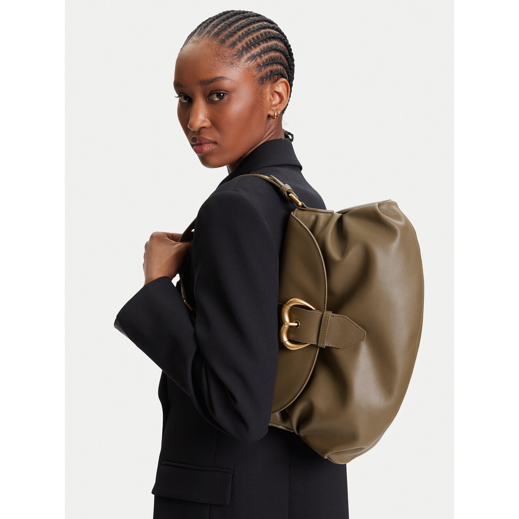 Geantă PINKO Jolene Shoulder Classic PE 25 PLTT 102801 A270 Verde
