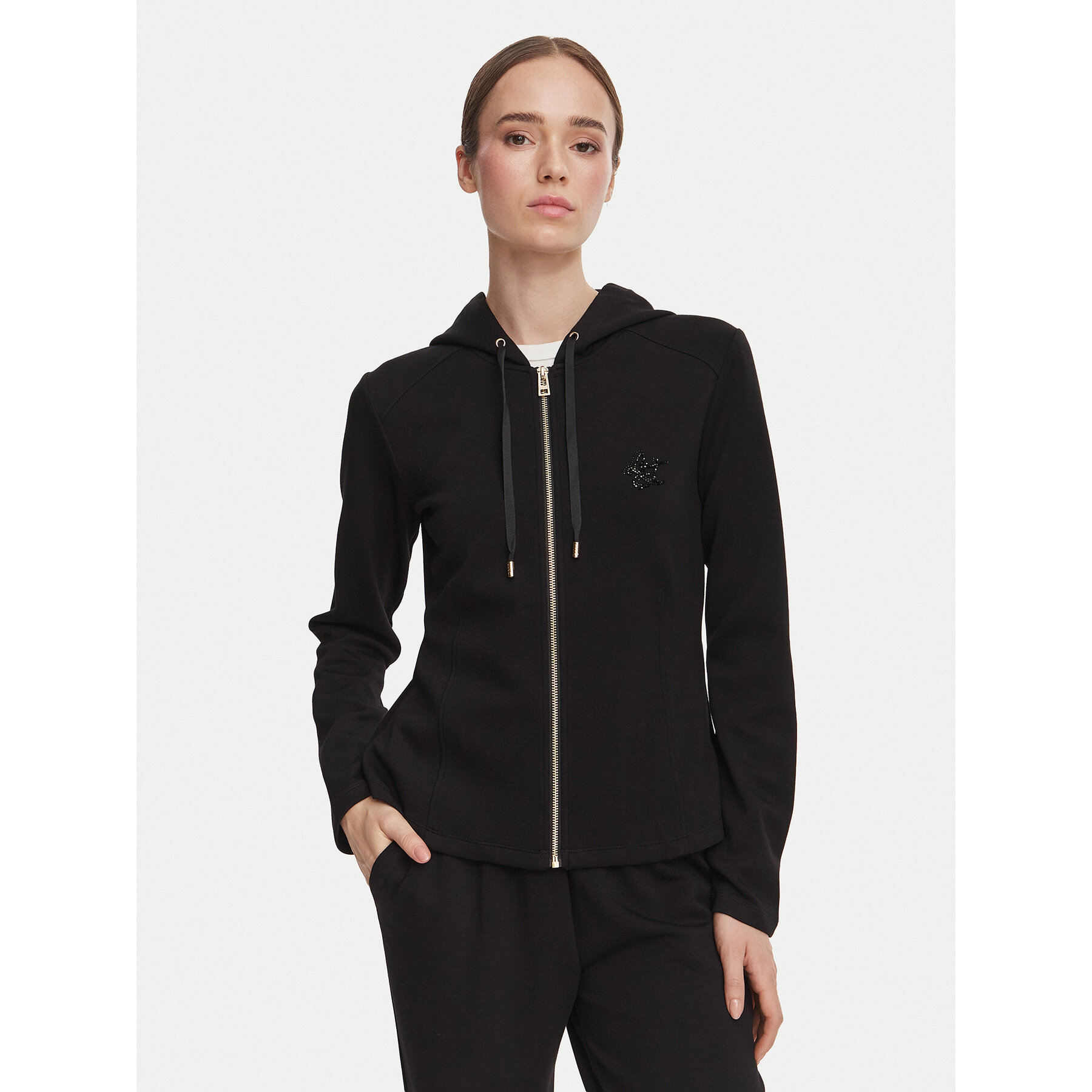 Liu Jo Sport Jogginganzug TF6173 J3958 Schwarz Regular Fit