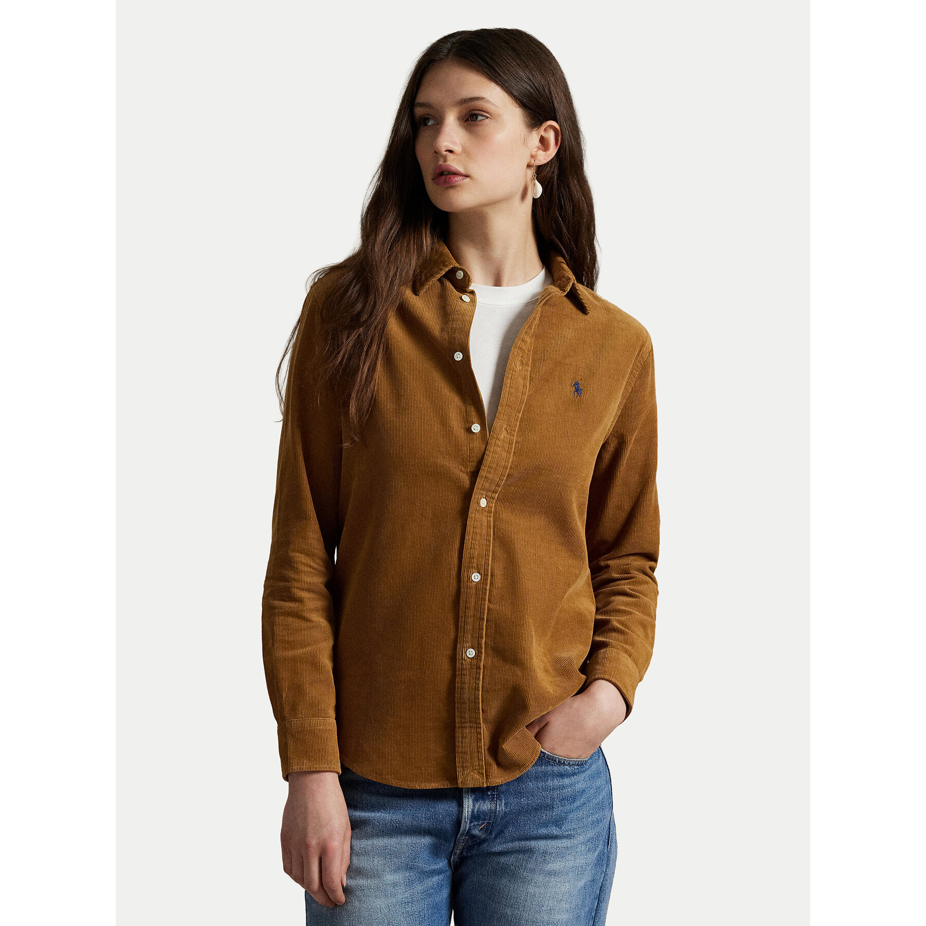 Polo Ralph Lauren Hemd 211A93203004 Hellbraun Regular Fit