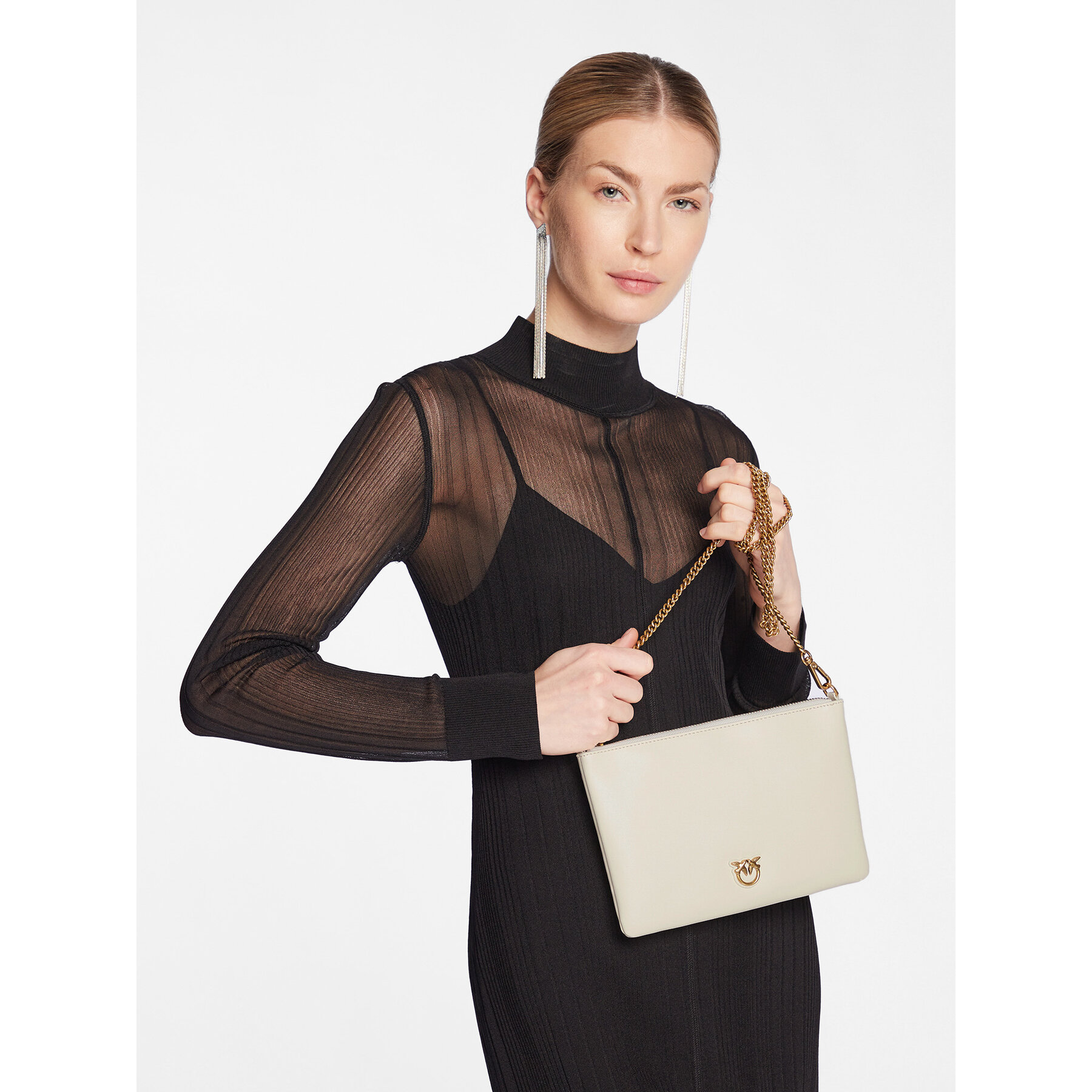 Τσάντα PINKO Flat Classic PE 23 PCPL 100455 A0F1 Εκρού