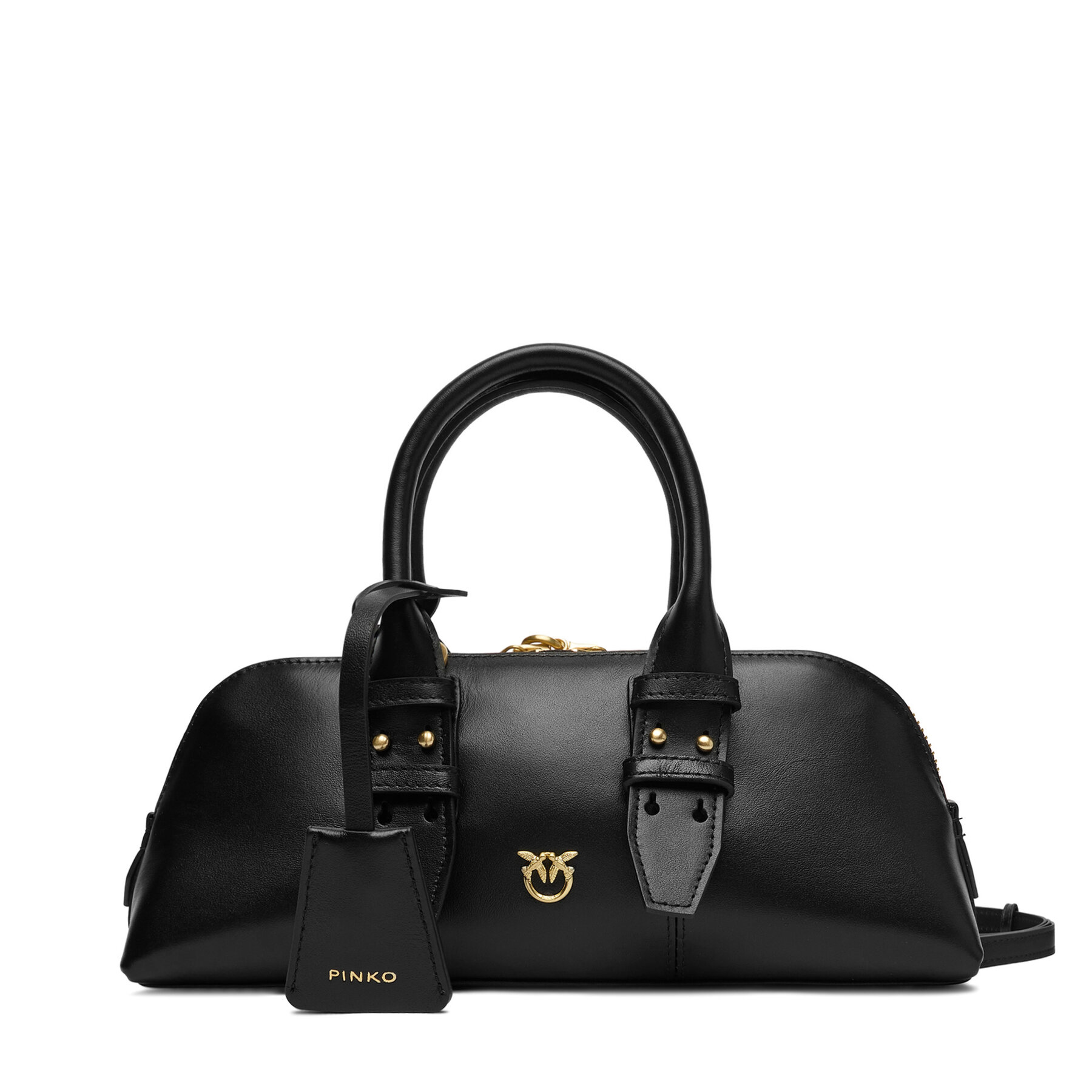 Kabelka PINKO Bowling Bag Baguette AI 25-26 PLTT 105334 A0QO Čierna