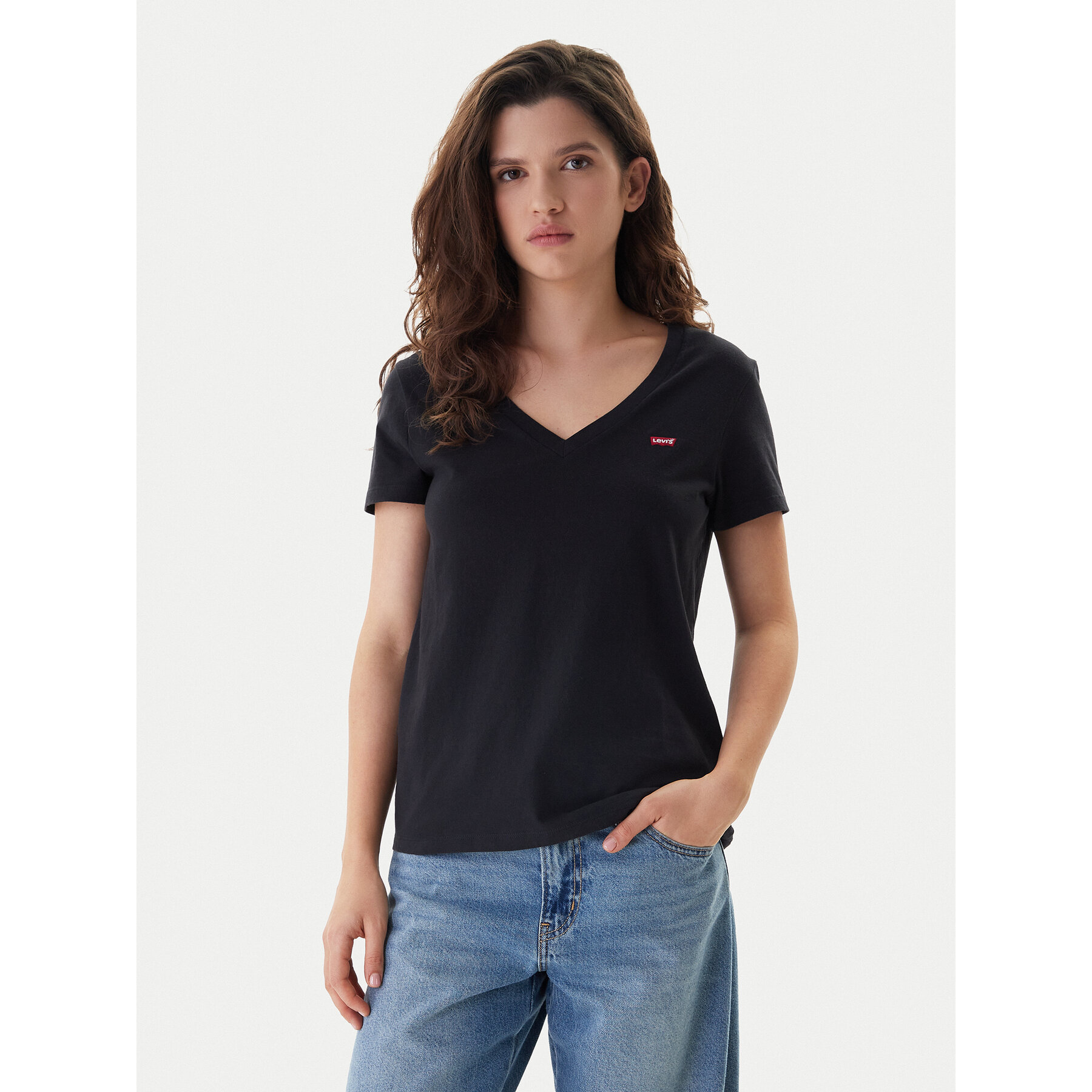 Levi's T-Shirt Perfect Tee 85341-0003 Μαύρο Regular Fit