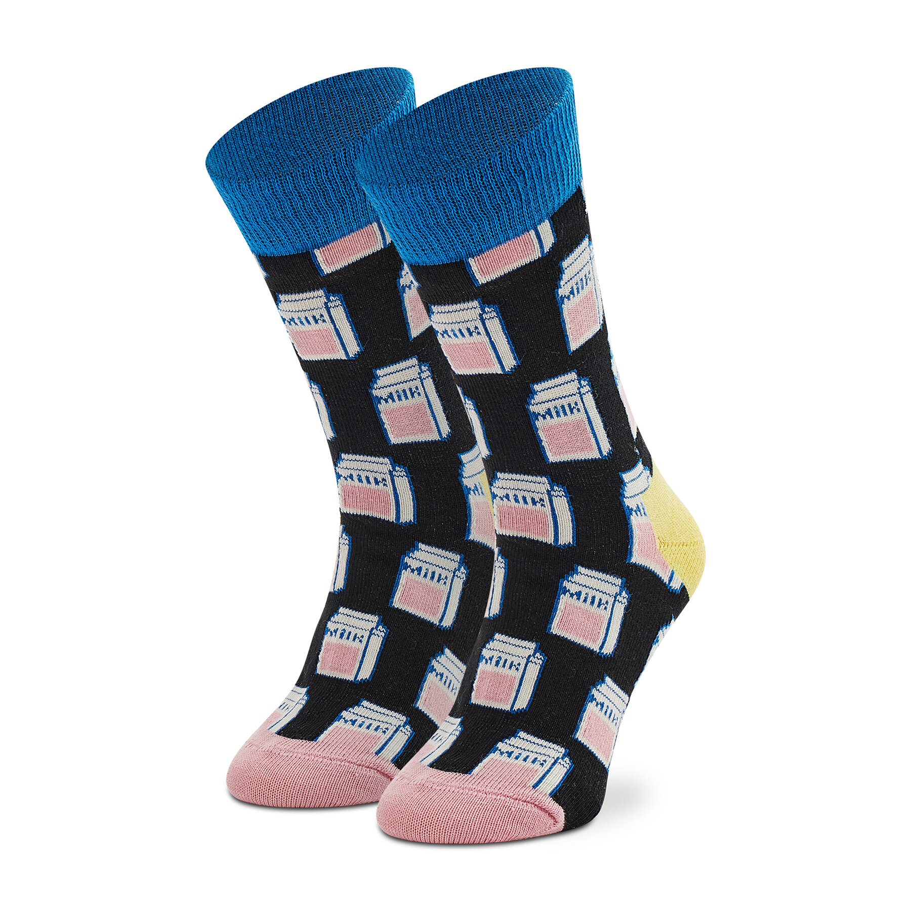 Otroške visoke nogavice Happy Socks KMIL01-9300 Črna