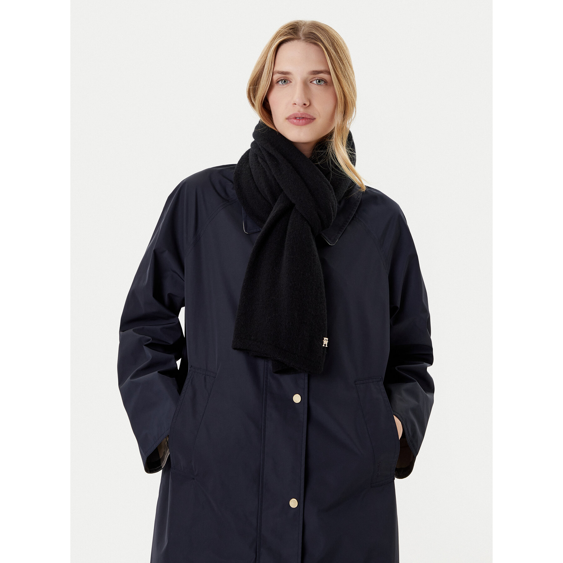 Fular Tommy Hilfiger AW0AW17790 Negru