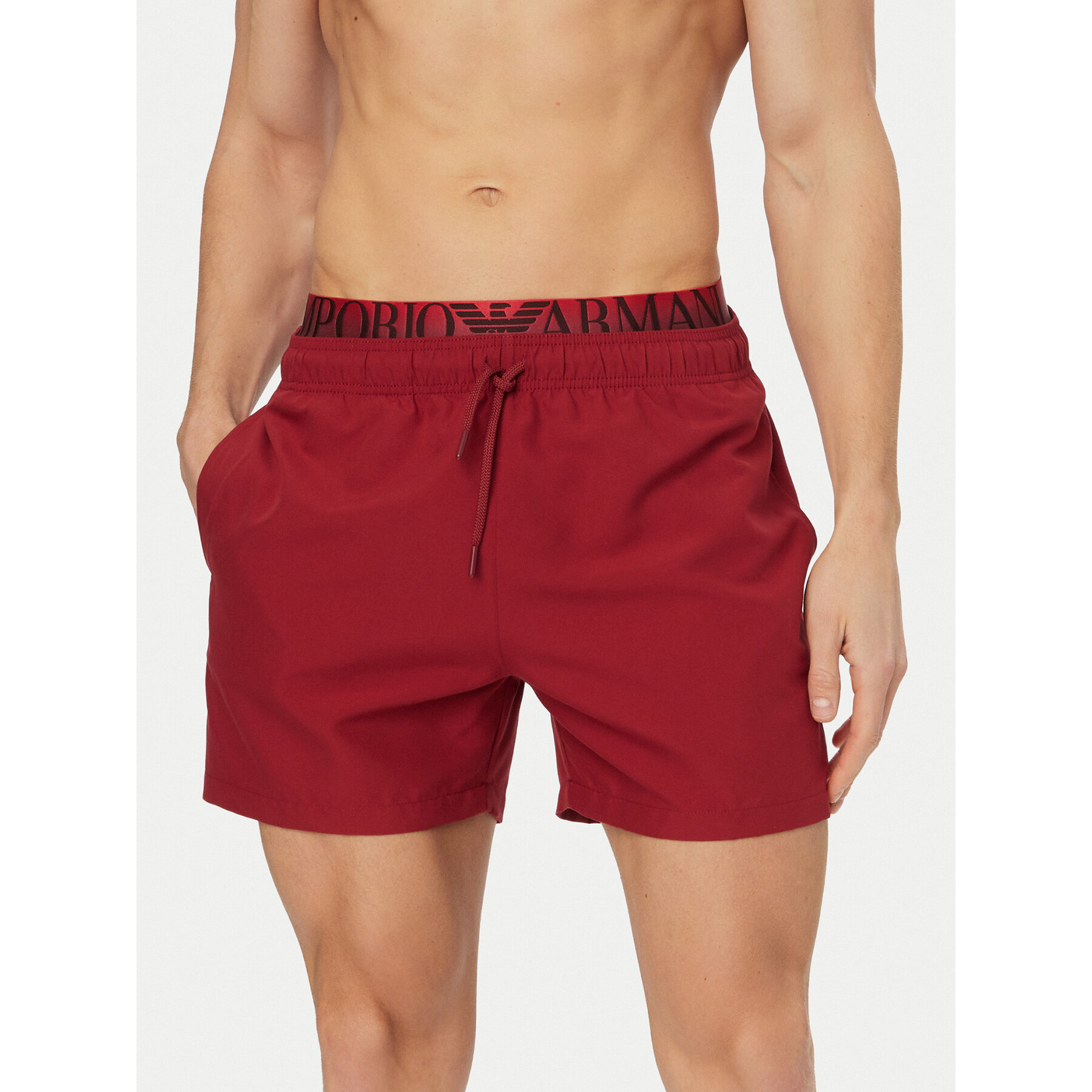 Emporio Armani Sportshorts EM000686 AF20432 U5050 Dunkelrot Regular Fit