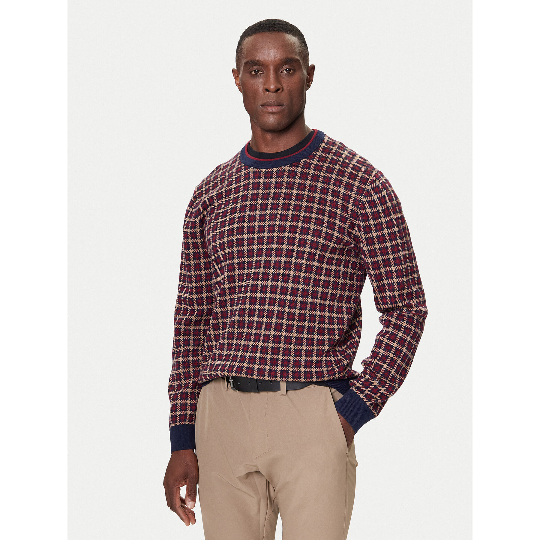 Gant Pullover 8050253 409 Dunkelrot Regular Fit