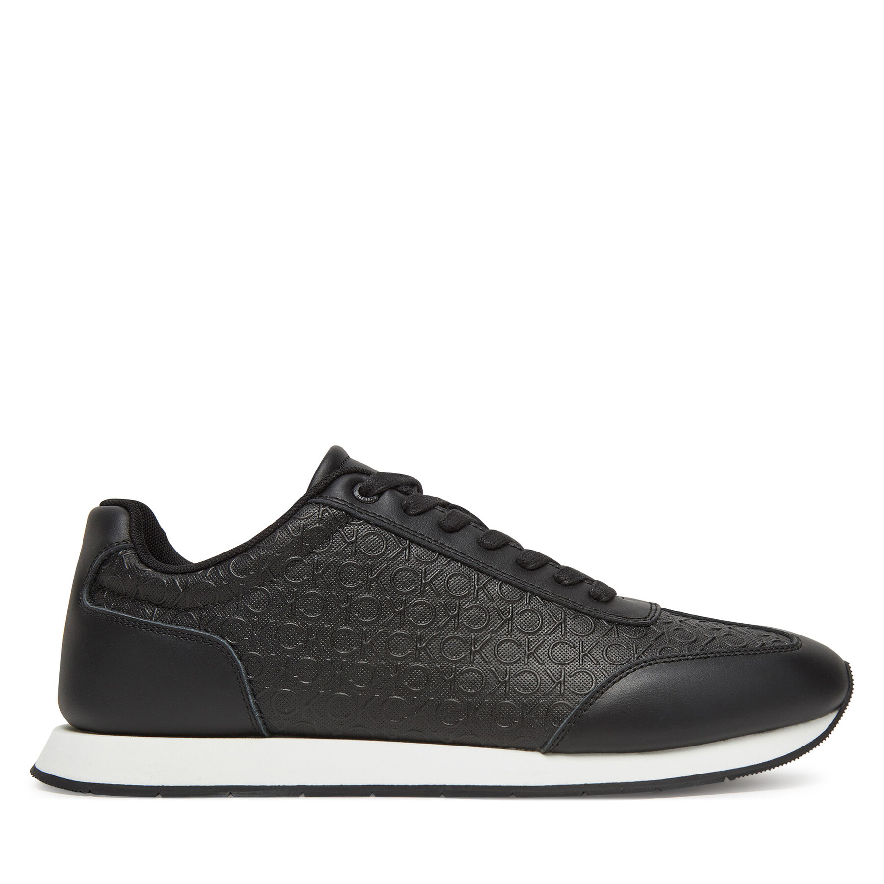 Sneakersy Calvin Klein Low Prof Runn Laceup Mono HM0HM01896 Čierna