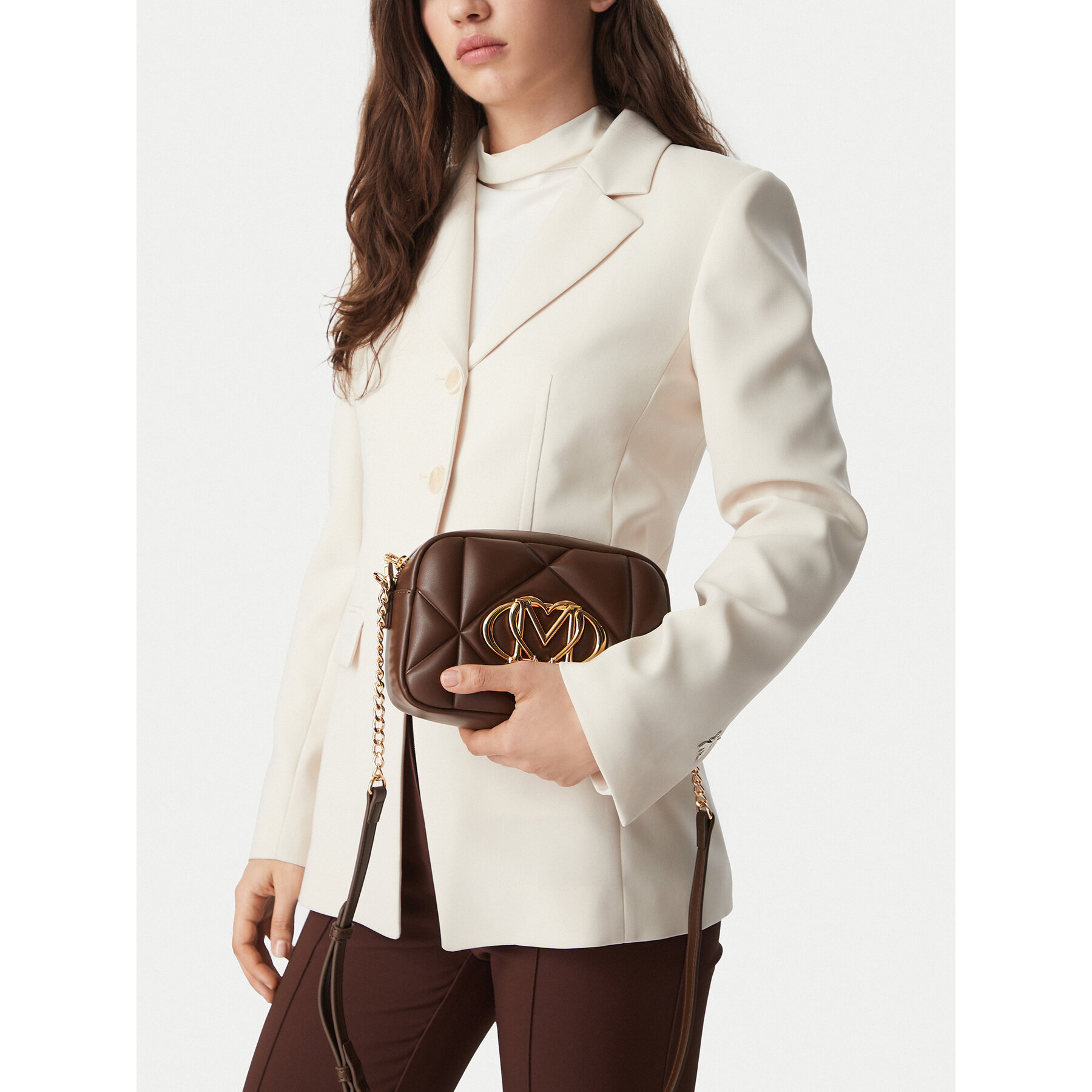 Kabelka LOVE MOSCHINO JC4038PP1PLC0300 Hnedá