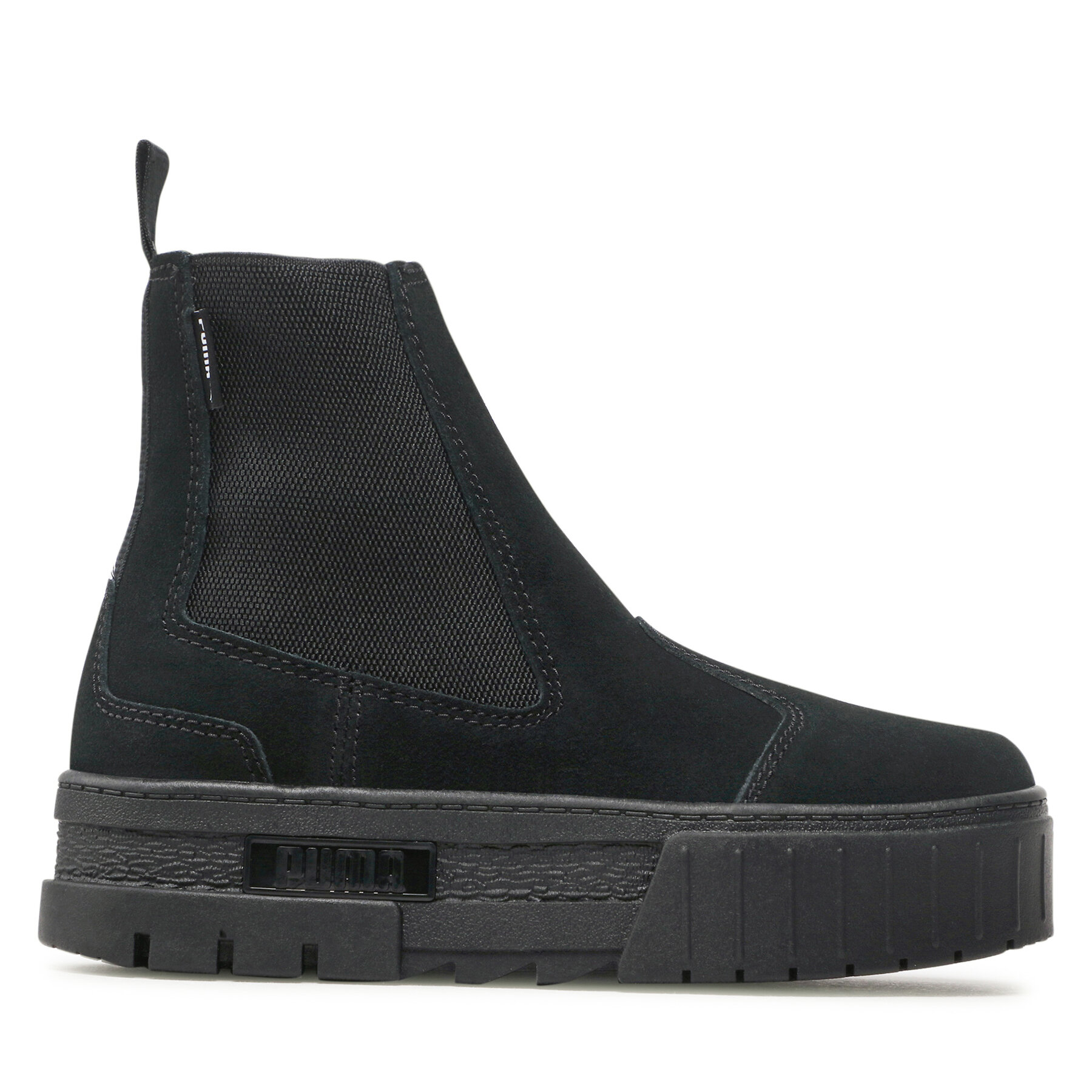 Damskie Sztyblety Puma, Rozmiar 37 Czarny Mayze Chelsea Suede Wn's 382829 01