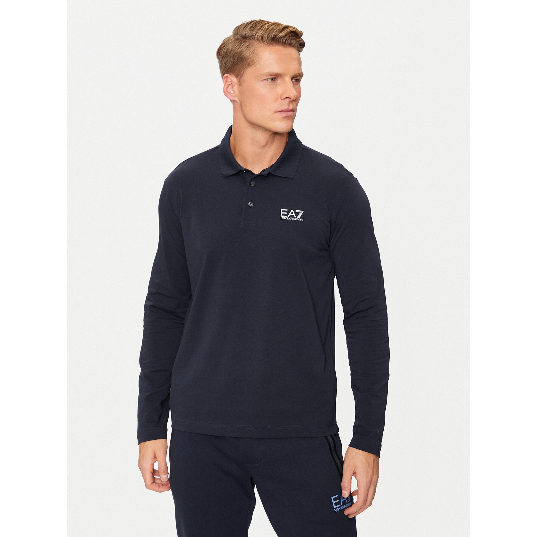 EA7 Emporio Armani Pólóing 8NPF15 PJVQZ 0562 Sötétkék Regular Fit