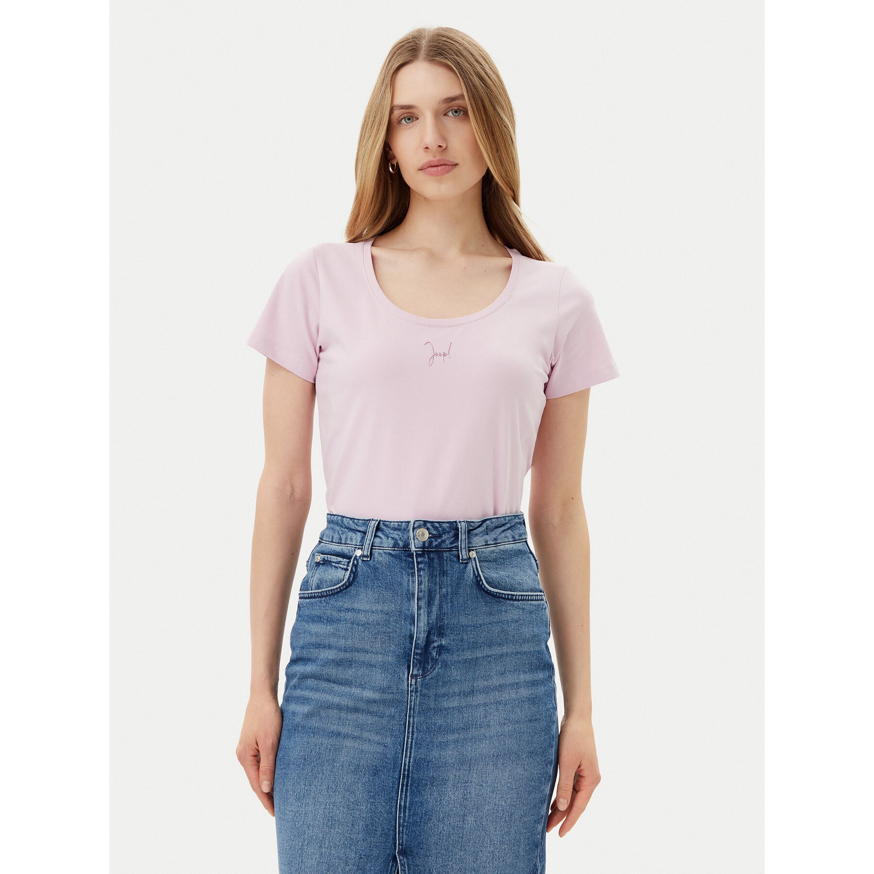 JOOP! Póló 58 252JE58Tobie 30046199 Rózsaszín Slim Fit