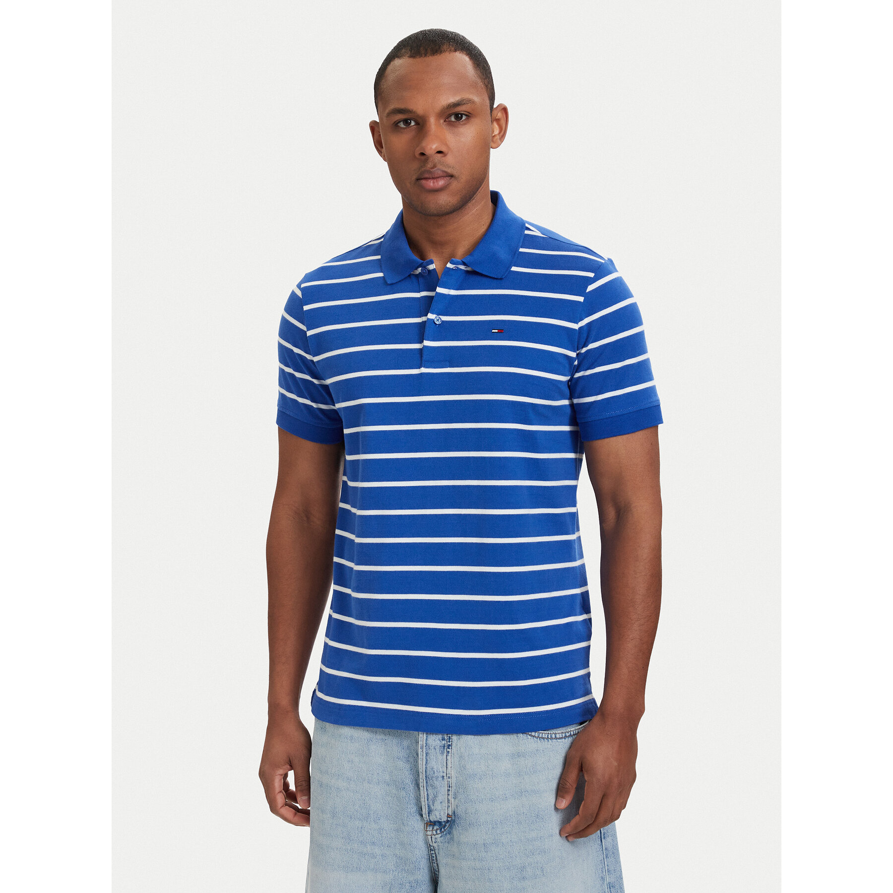 Tommy Jeans Poloshirt DM0DM22708 Blau Regular Fit
