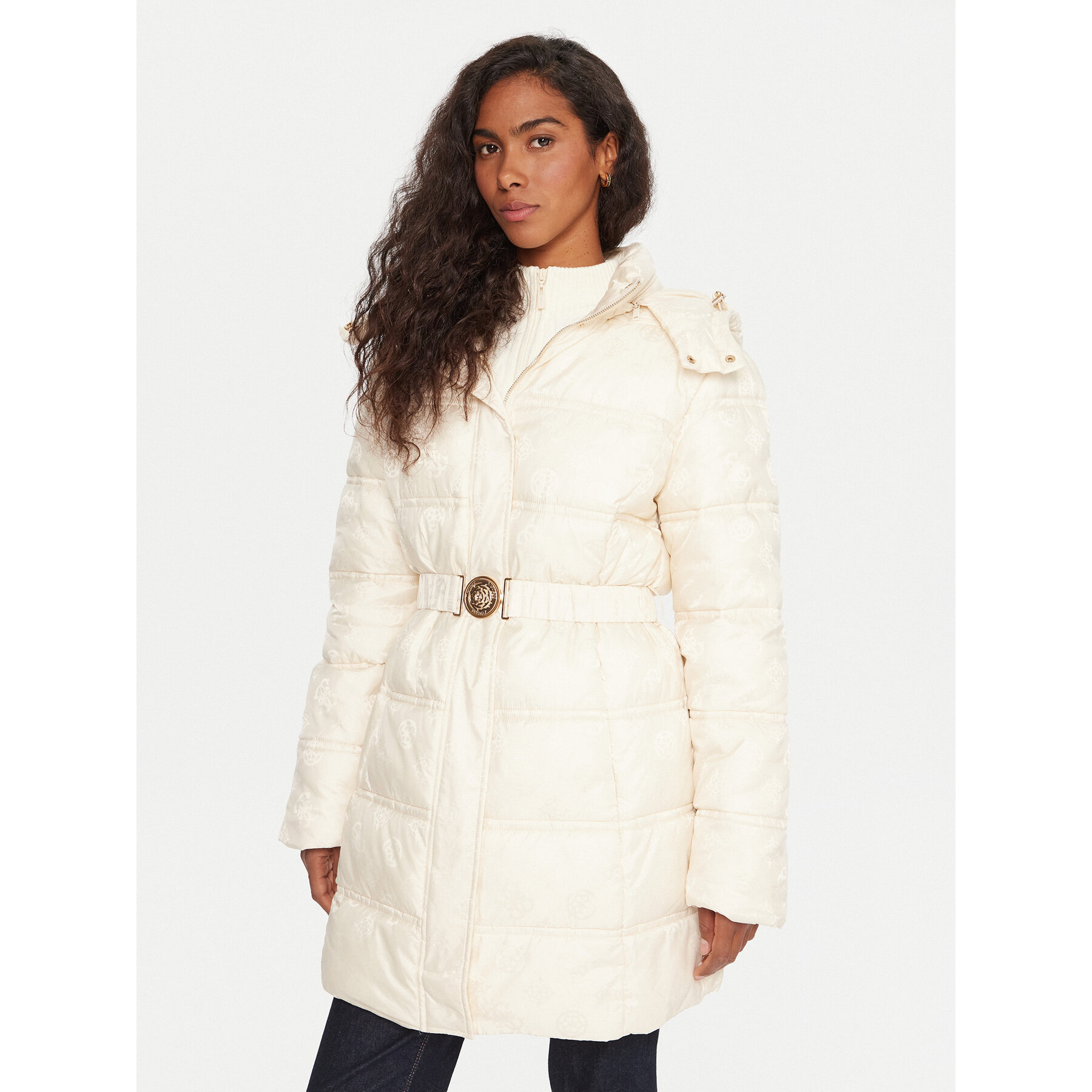 Guess Winterjacke W5BL44 W2912 Beige Regular Fit