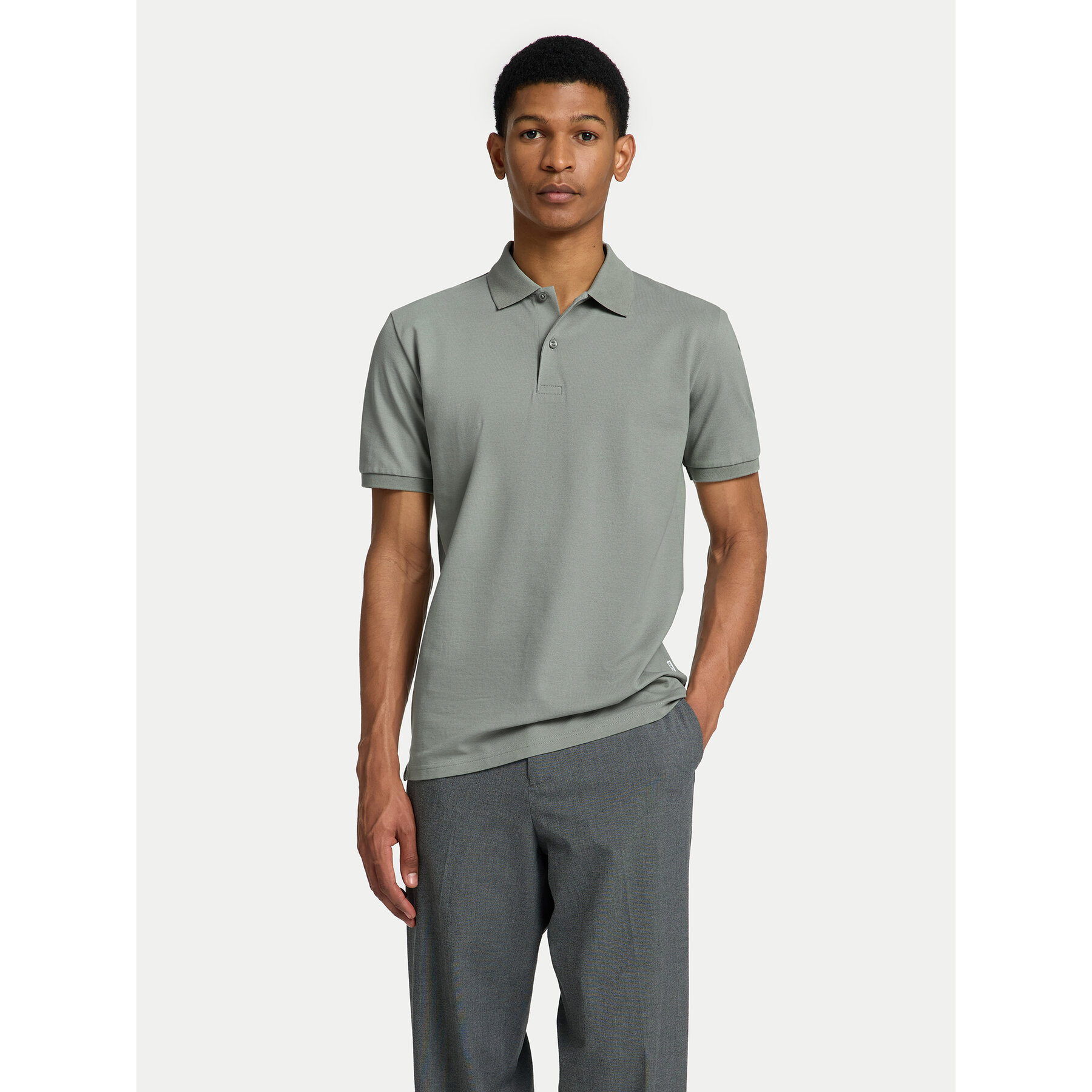 Selected Homme Pólóing 16095851 Zöld Slim Fit