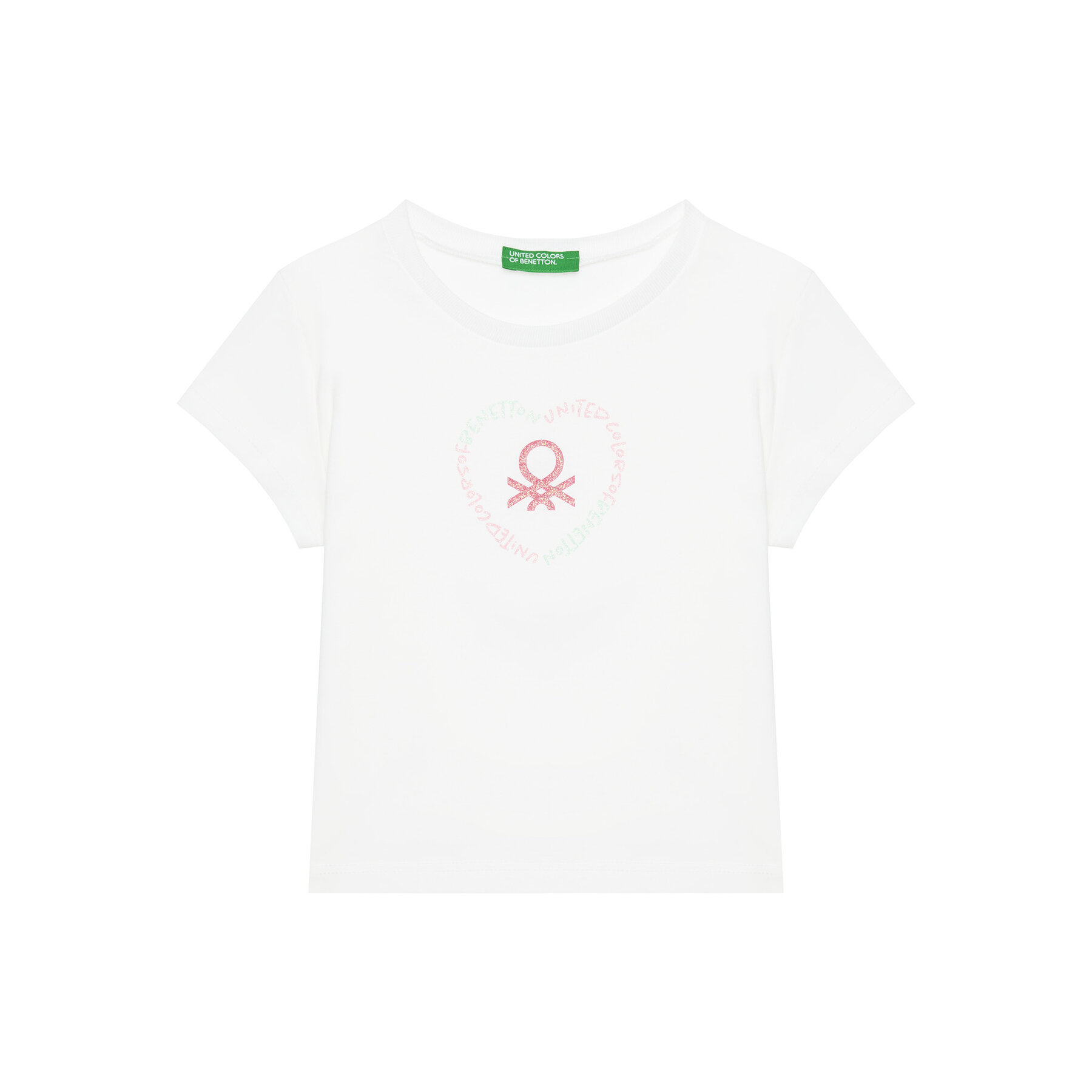 United Colors Of Benetton United Colors Of Benetton T-Shirt 3I1XG10HU Λευκό Regular Fit