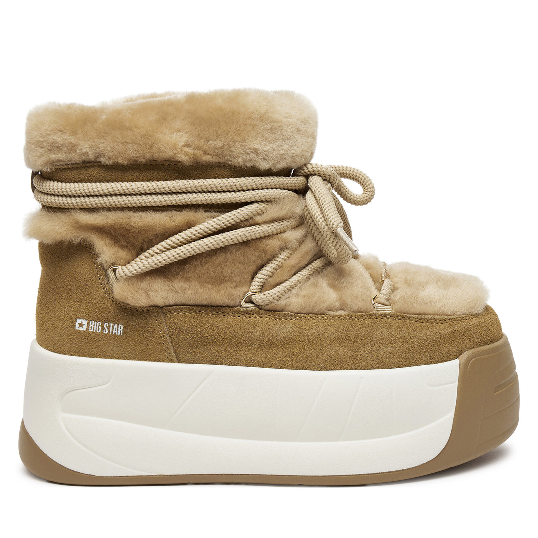 Big Star Shoes Dámske Snehule, Rozmer: 41, Béžová, OO274A207