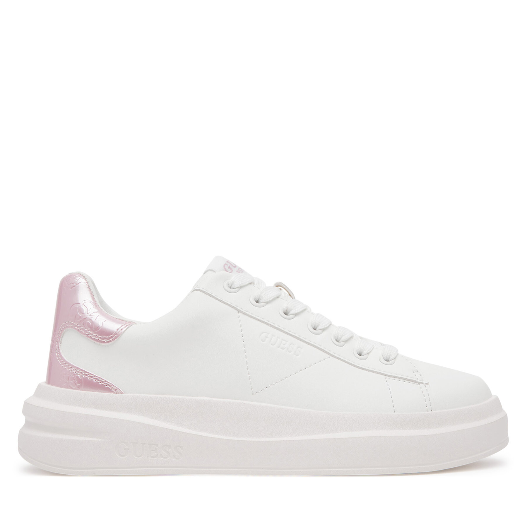 Sneakersy Guess FLJBIN LEA12 Biela