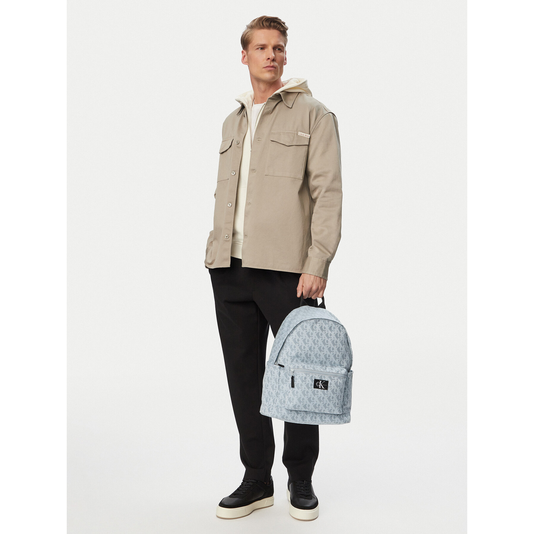 Ruksak Calvin Klein Aop Backpack IU0IU00735 Svetlo modrá