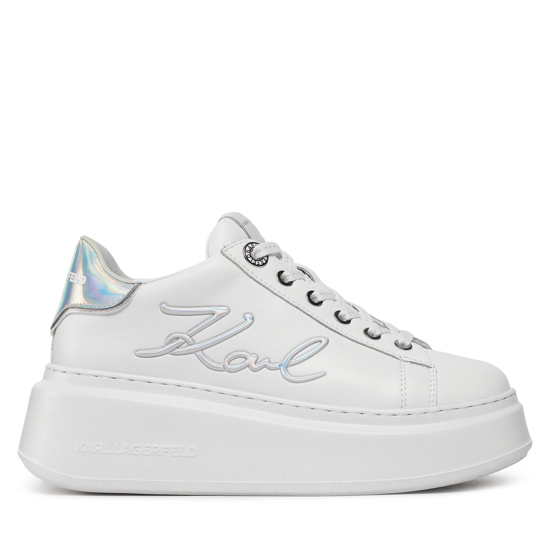 Sneakersy KARL LAGERFELD KL63510A Biela