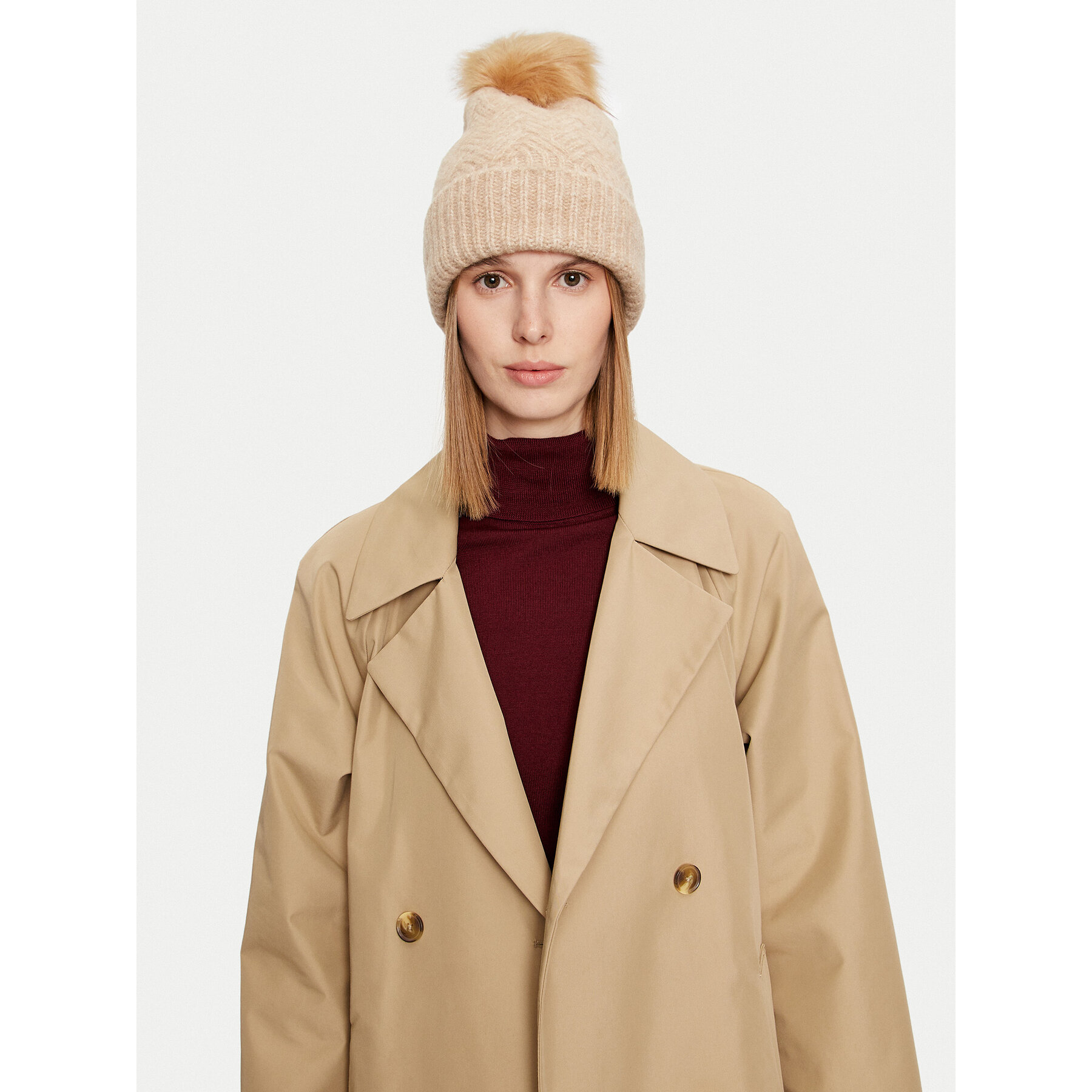 Căciulă ONLY Kate 15297982 Bej