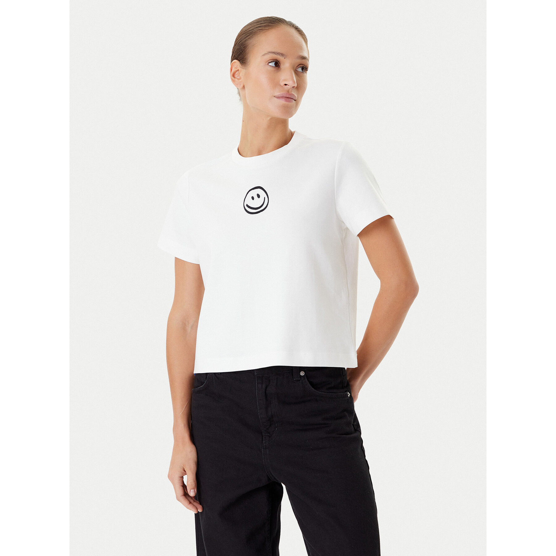 Vero Moda T-shirt Sara 10311633 Bijela Regular Fit