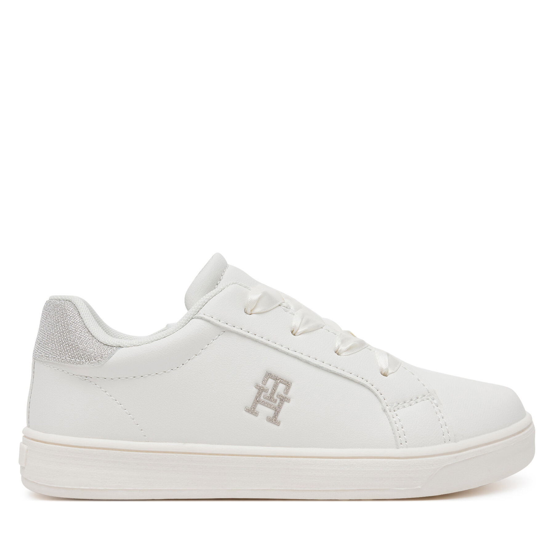 Snīkeri Tommy Hilfiger Low Cut Velcro Sneaker T1A9-33728-1439 S Balts