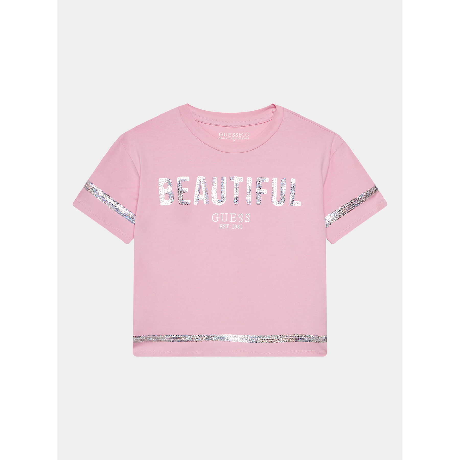 Guess T-Shirt J4RI08 K6YW4 Ροζ Regular Fit