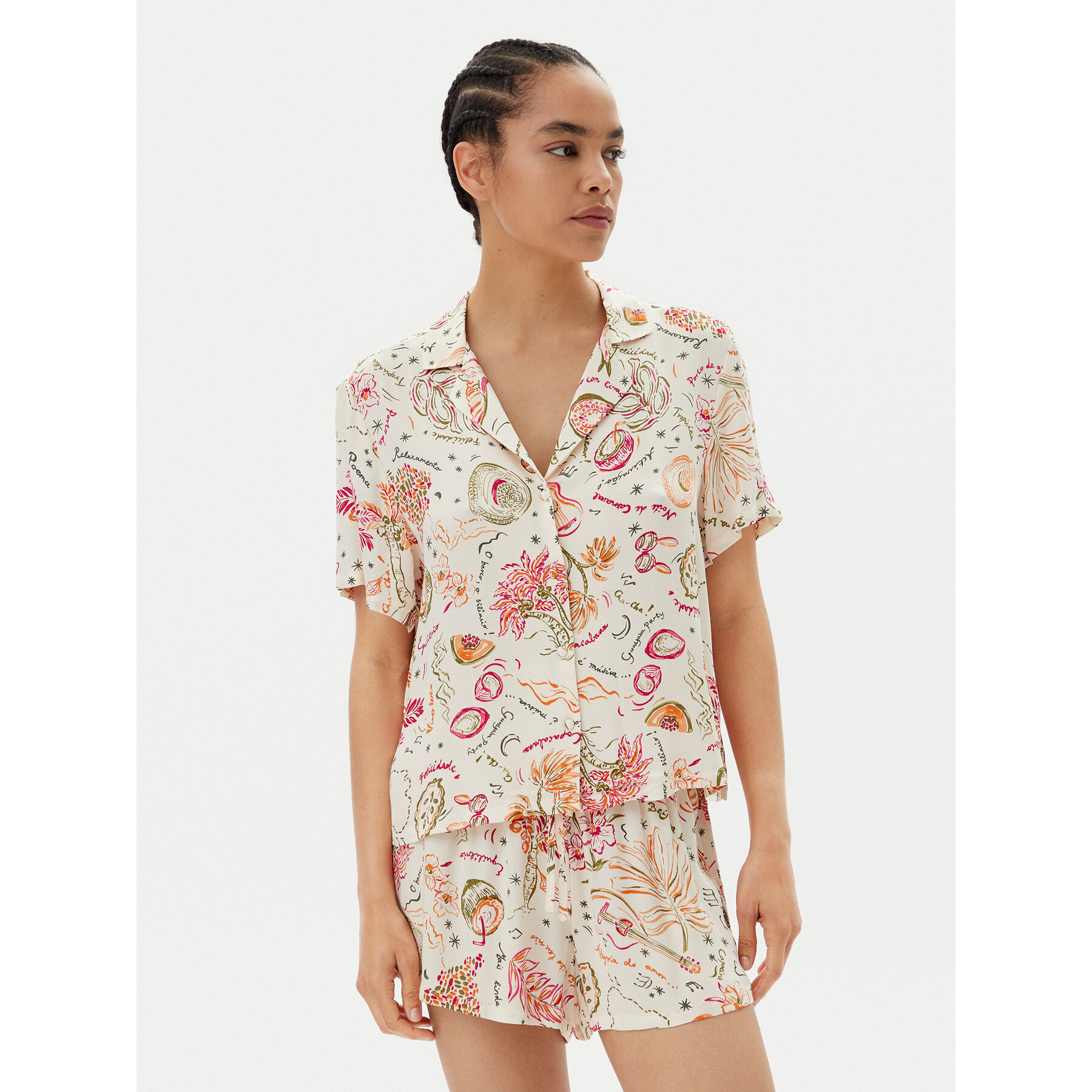 Hunkemöller Maglietta del pigiama 302113 Multicolore Regular Fit