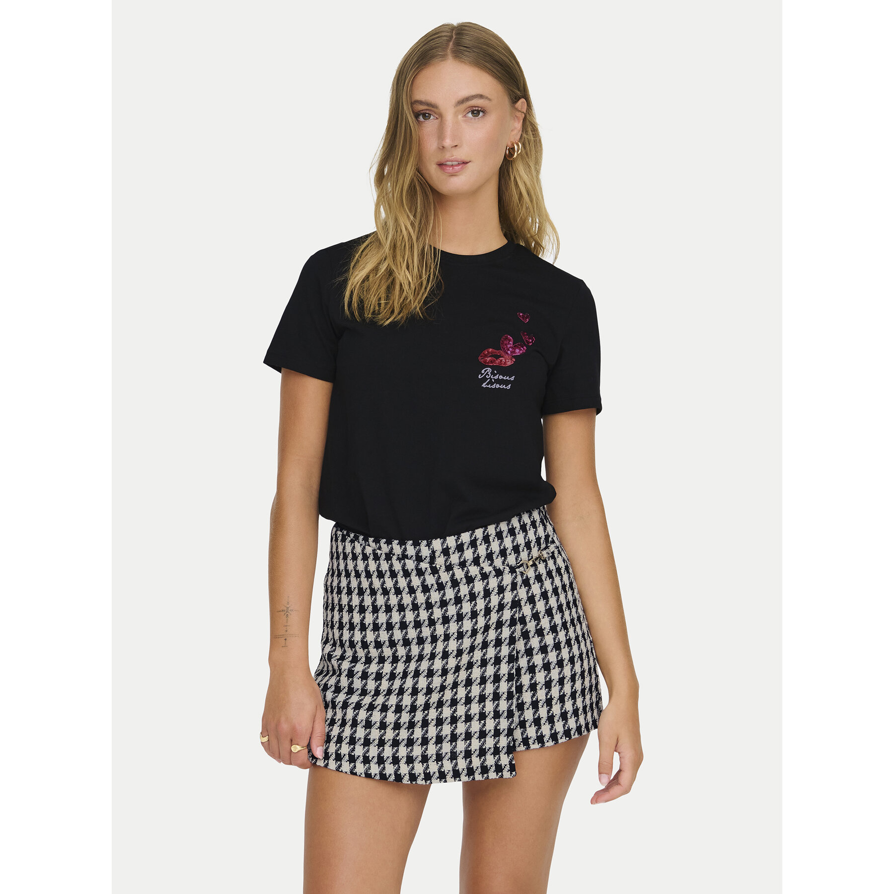 ONLY T-shirt Kita 15332698 Nero Regular Fit