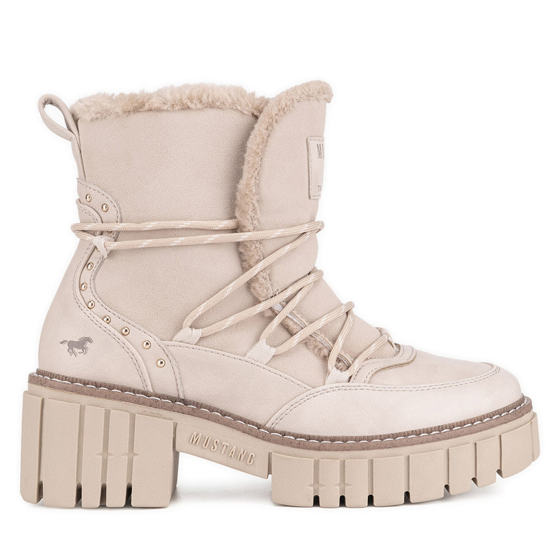 Botine Mustang 1447-601 Bej