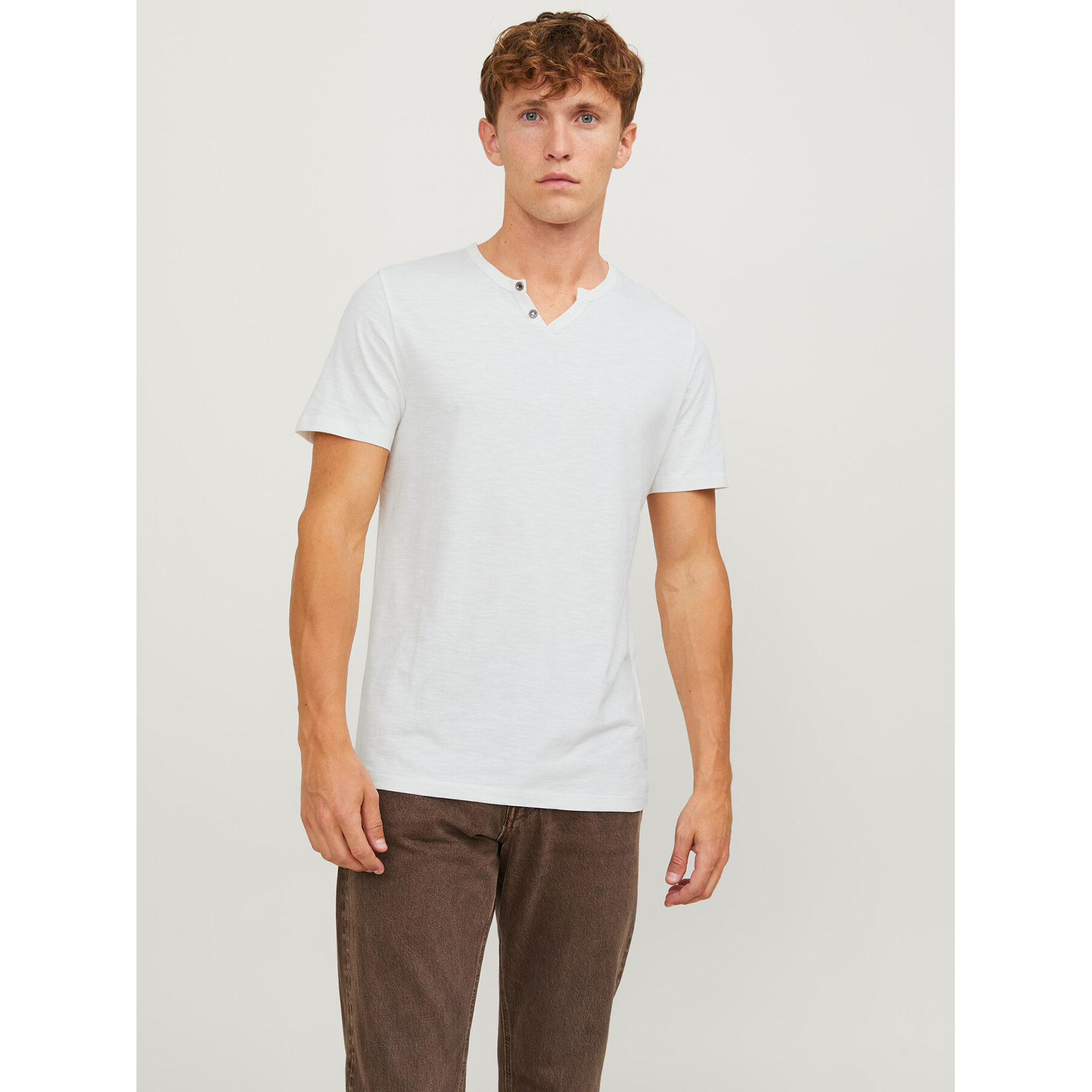 Jack & Jones T-Shirt Split 12164972 Λευκό Standard Fit