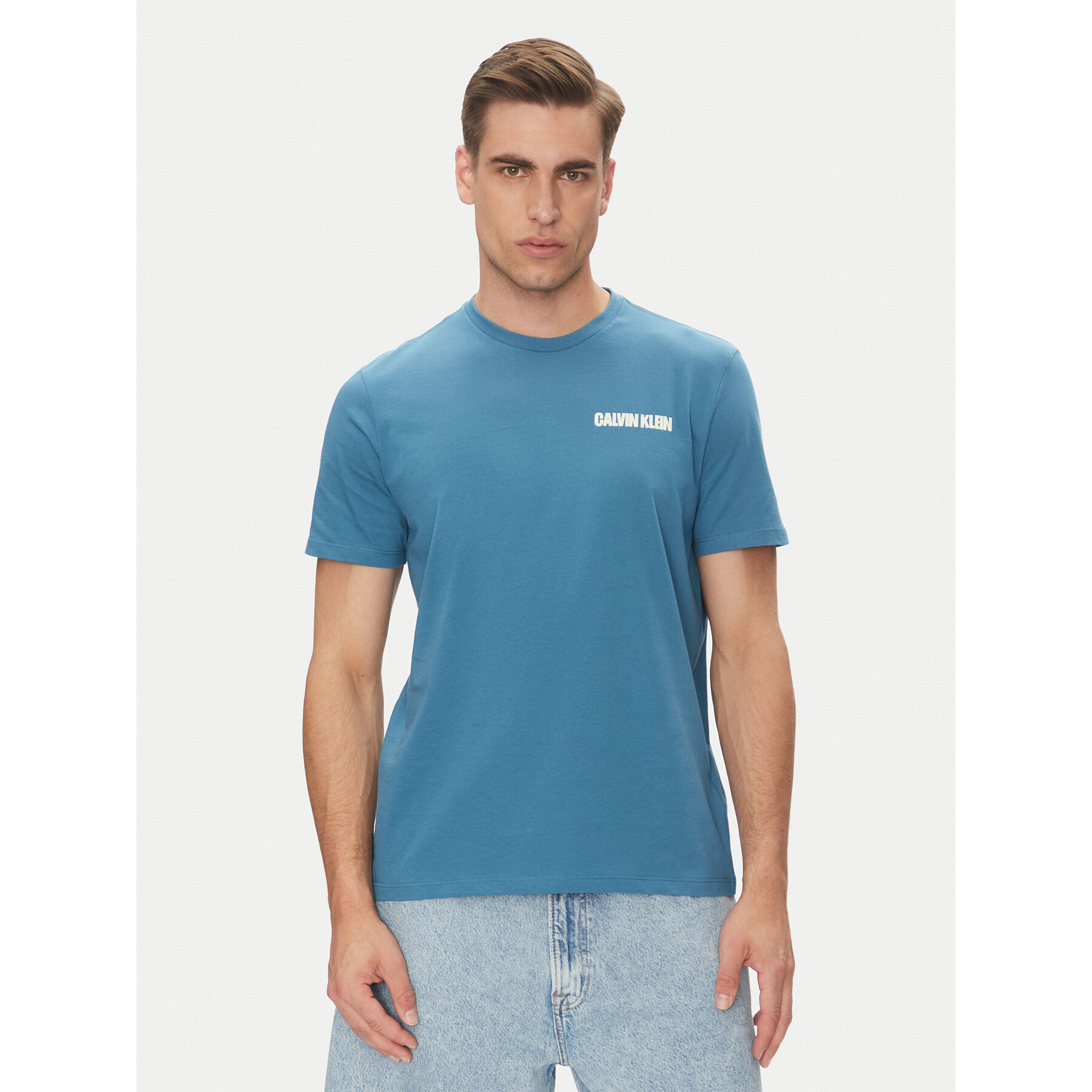 Calvin Klein Jeans Póló LV04RC846G Kék Regular Fit