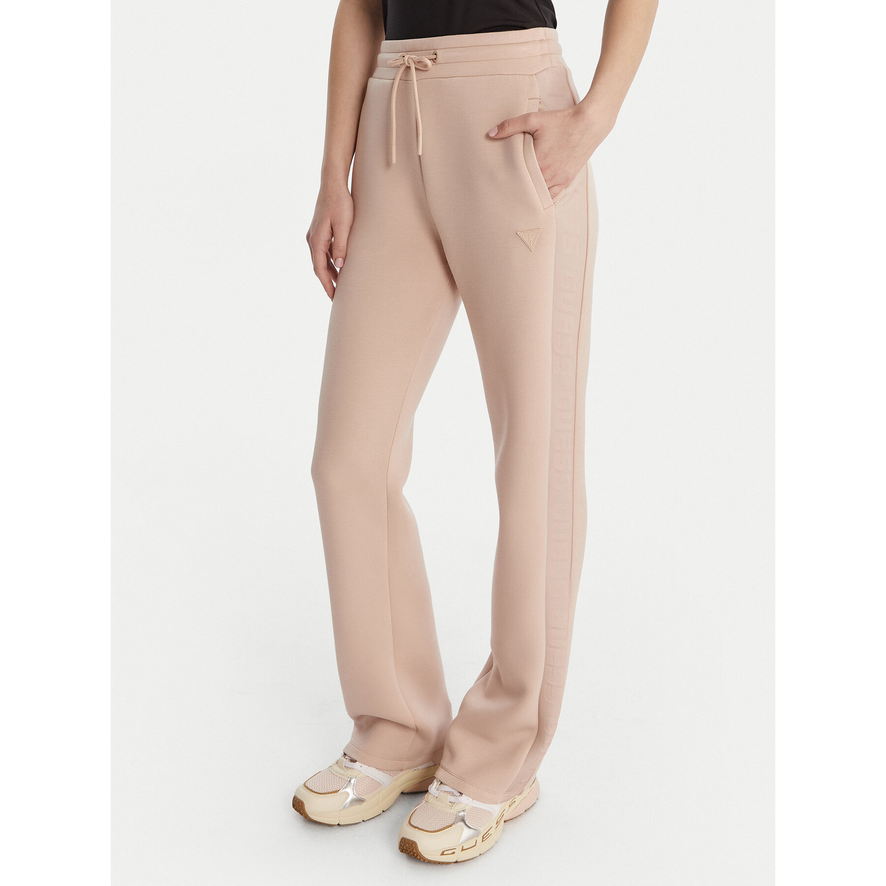 Guess Jogginghose V3RB21 K7UW2 Beige Regular Fit