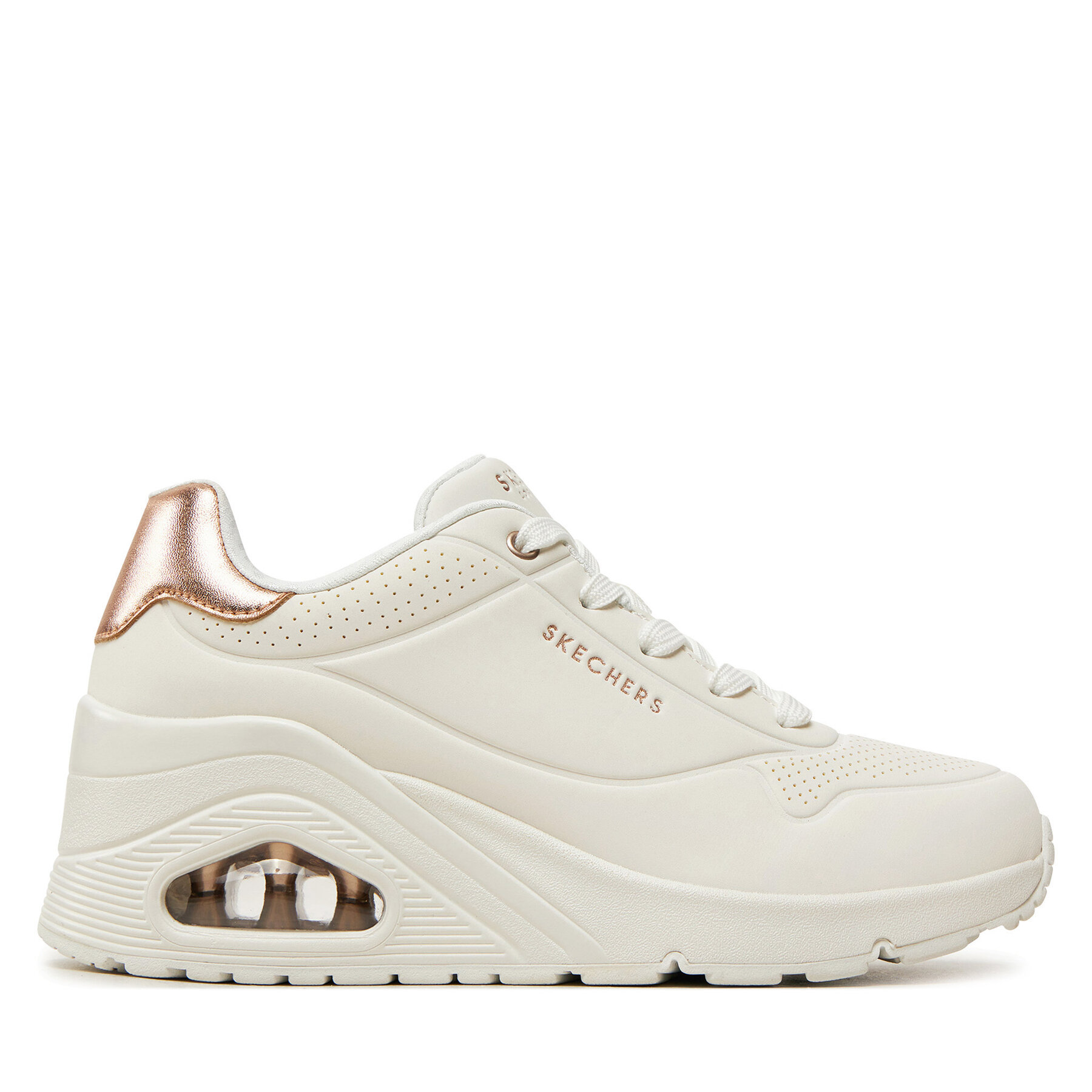 Snīkeri Skechers Uno Wedge - Hi Steps 177520/WHT Balts