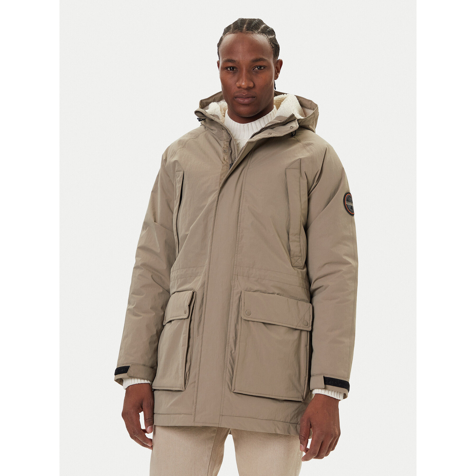 Napapijri Winterjacke A-Diries NP0A88TE Beige Regular Fit