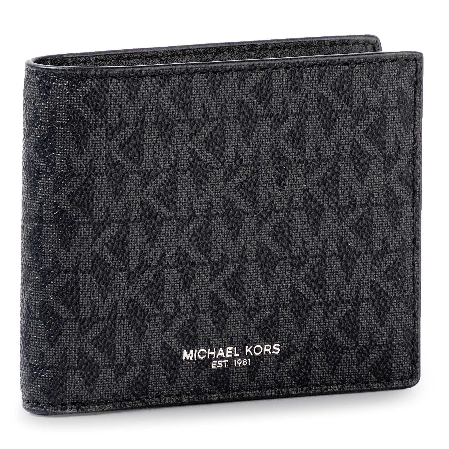 Portafoglio grande da uomo Michael Kors Greyson 39F9LGYF3B Nero, Taglia OS, taglia : OS