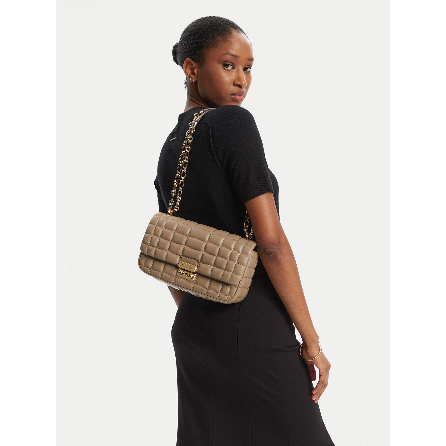 Geantă MICHAEL Michael Kors Tribeca 30R4G2RL7L Bej