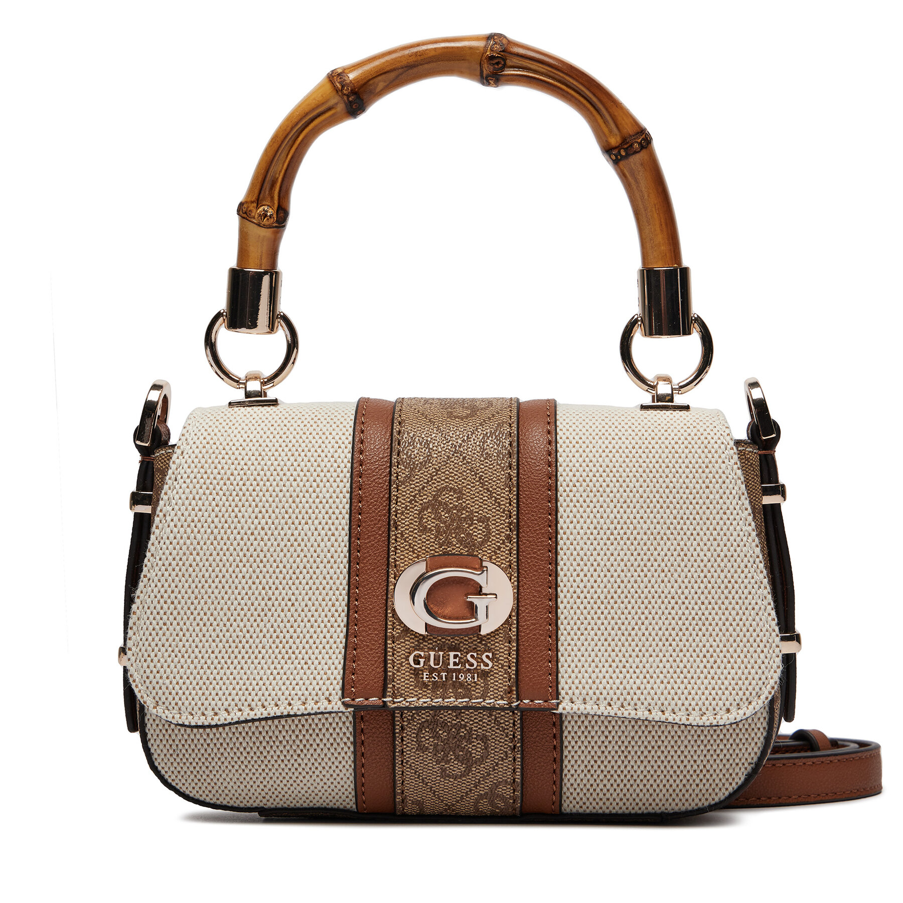 Τσάντα Guess Kerima (Ag) Mini-Bags HWAG93 37780 Εκρού