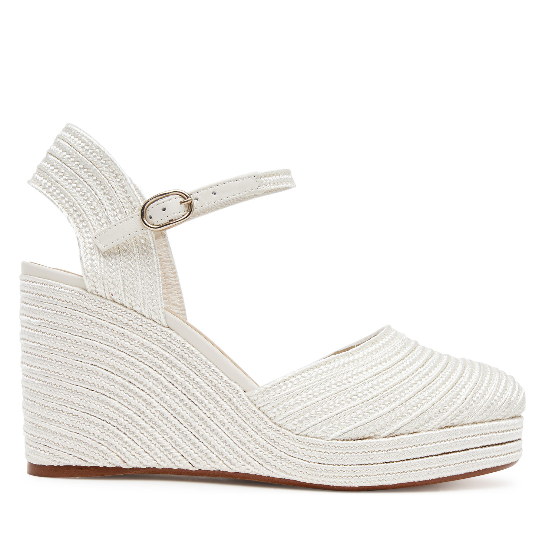 Espadrile Castañer Carolyn/142 023115 Alb