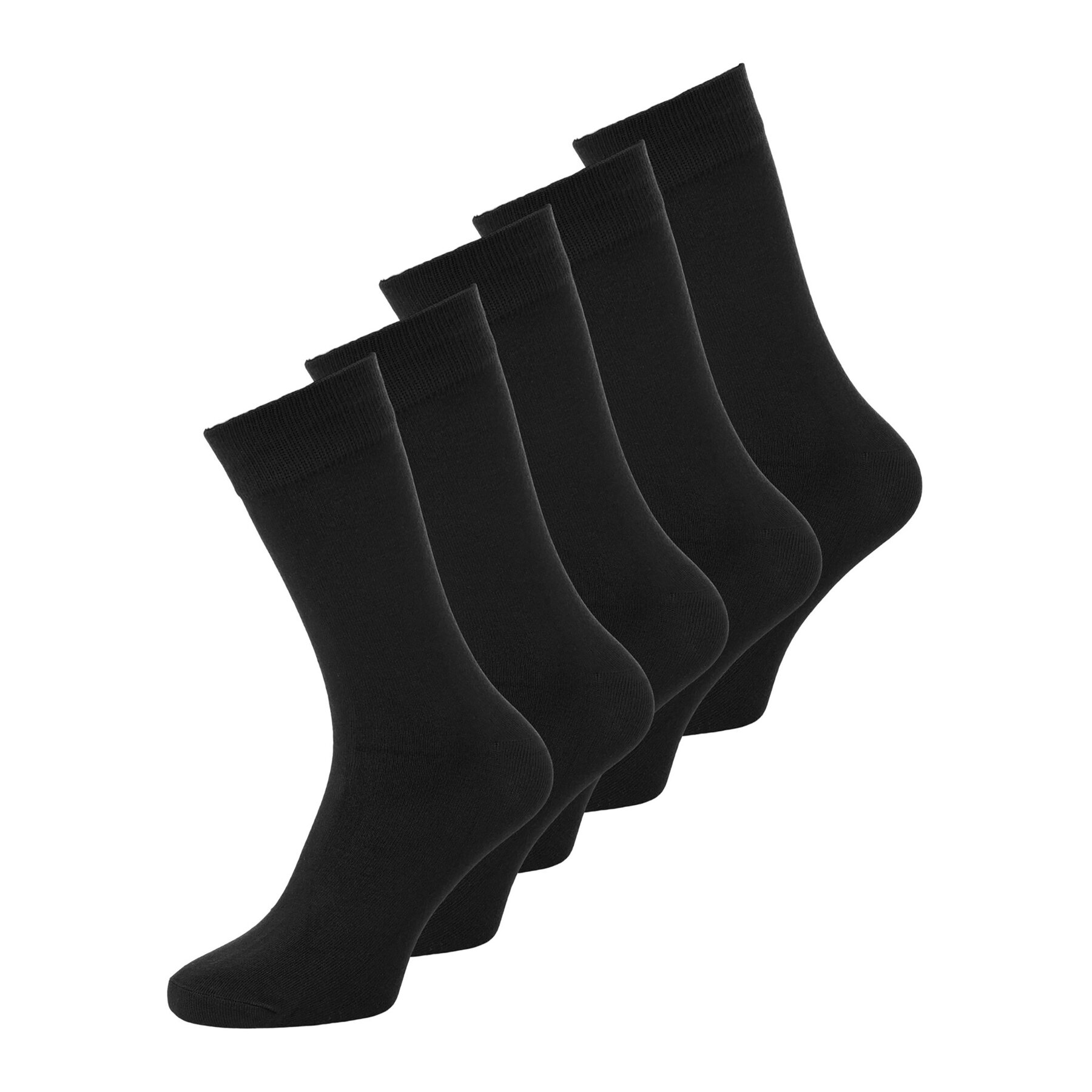 Set od 5 pari muških visokih čarapa Jack&Jones 12198027 Black 3739627
