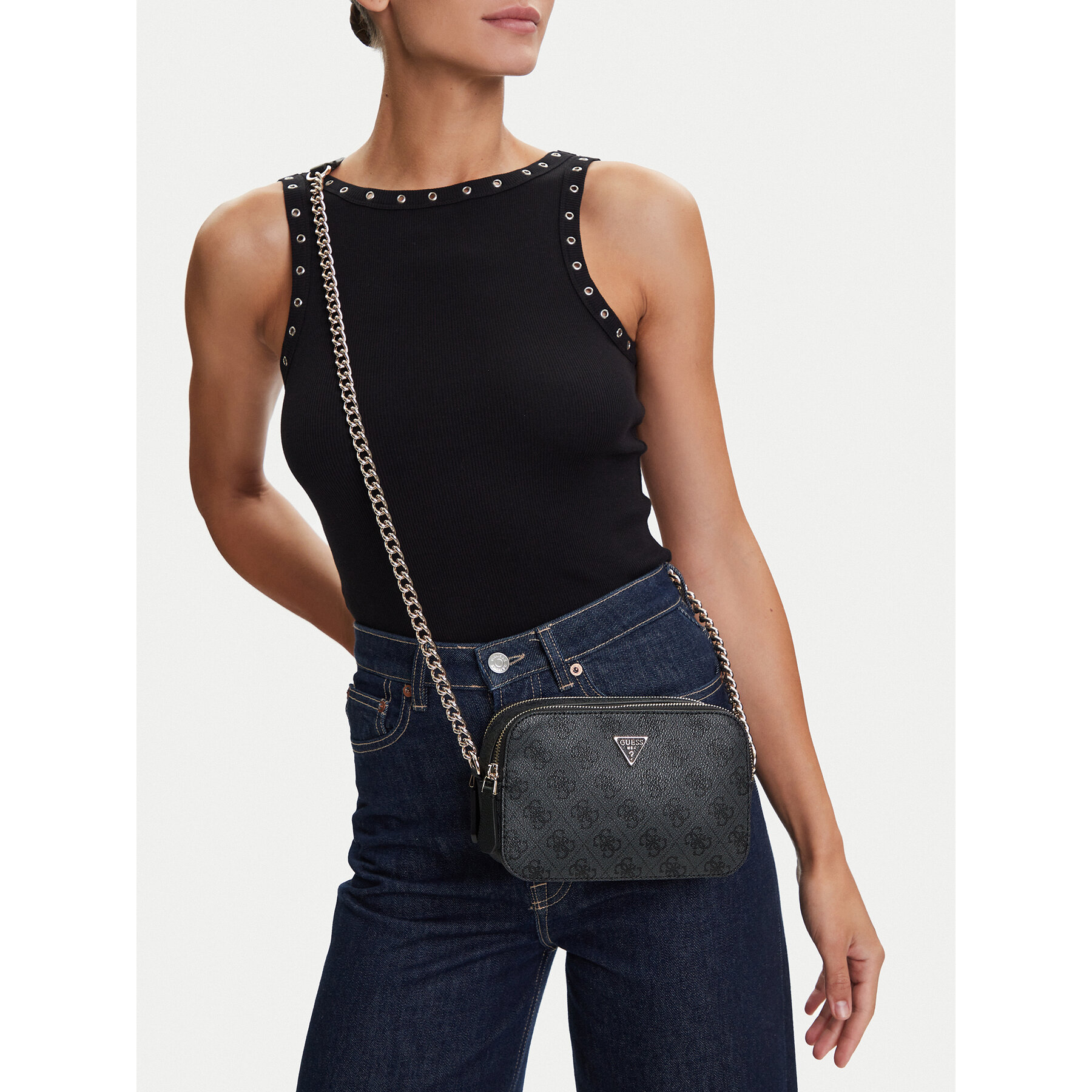 Geantă Guess Noelle II HWBG96 72140 Gri