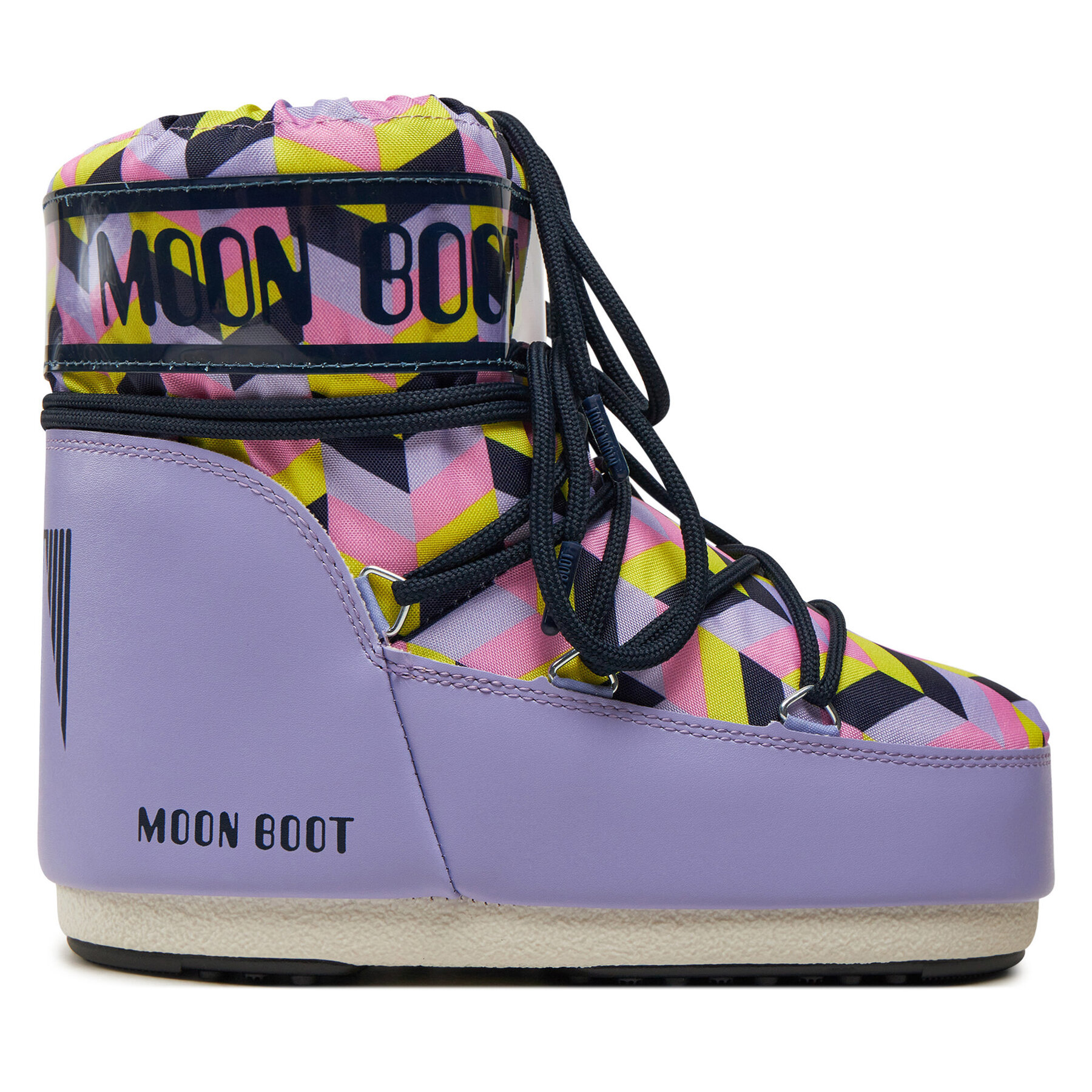 Damen Schneeschuhe Moon Boot, Schuhgröße 39_41, Violett, Mb Icon Low Optical 80D1409550