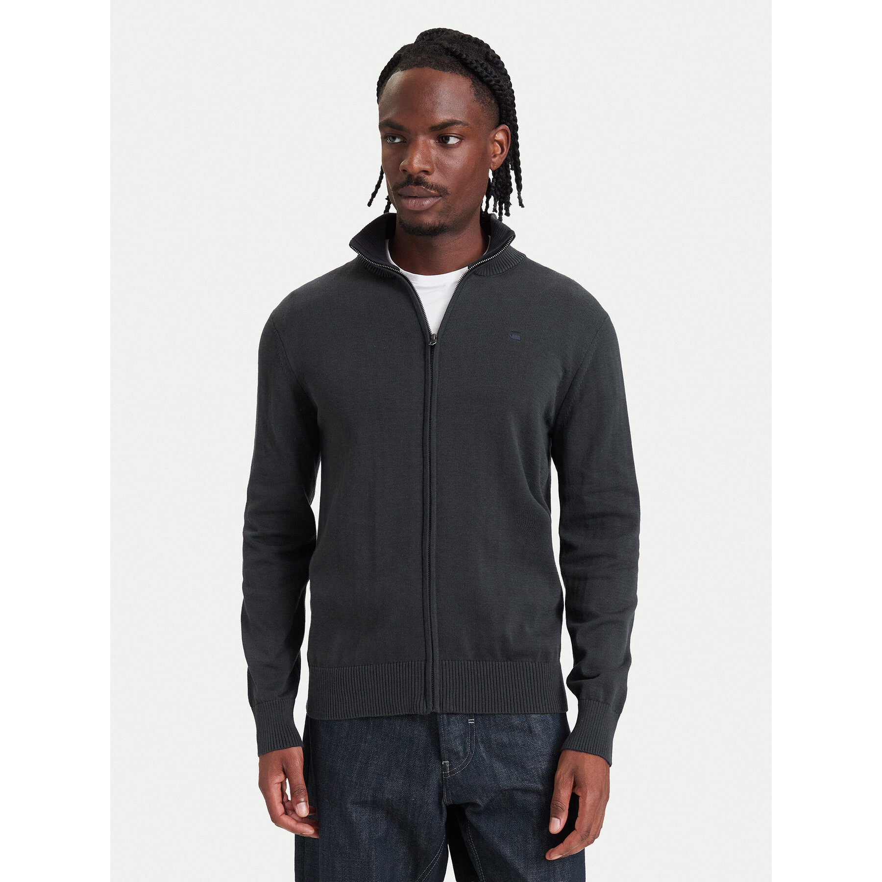G-Star Strickjacke Refined D31309-E813 Dunkelblau Regular Fit